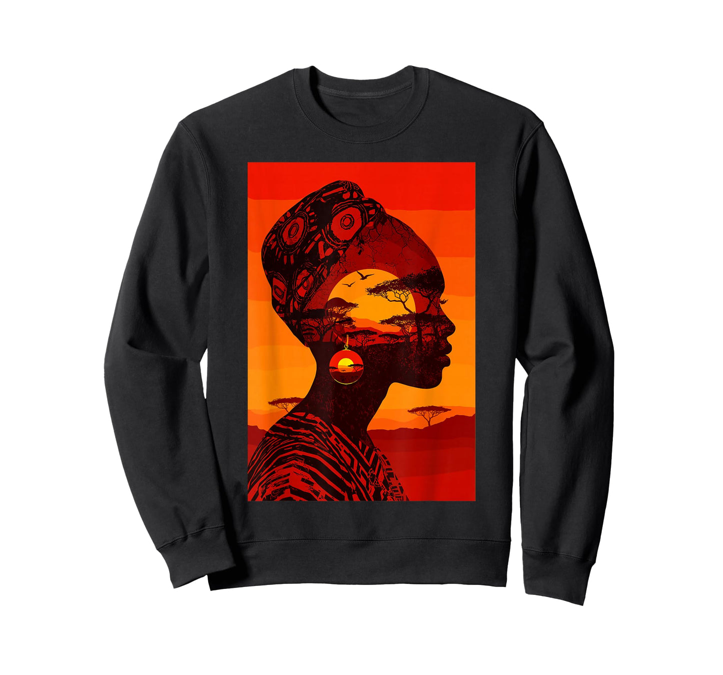Africa Sunset Silhouette African Safari Tradition Savanna T-Shirt