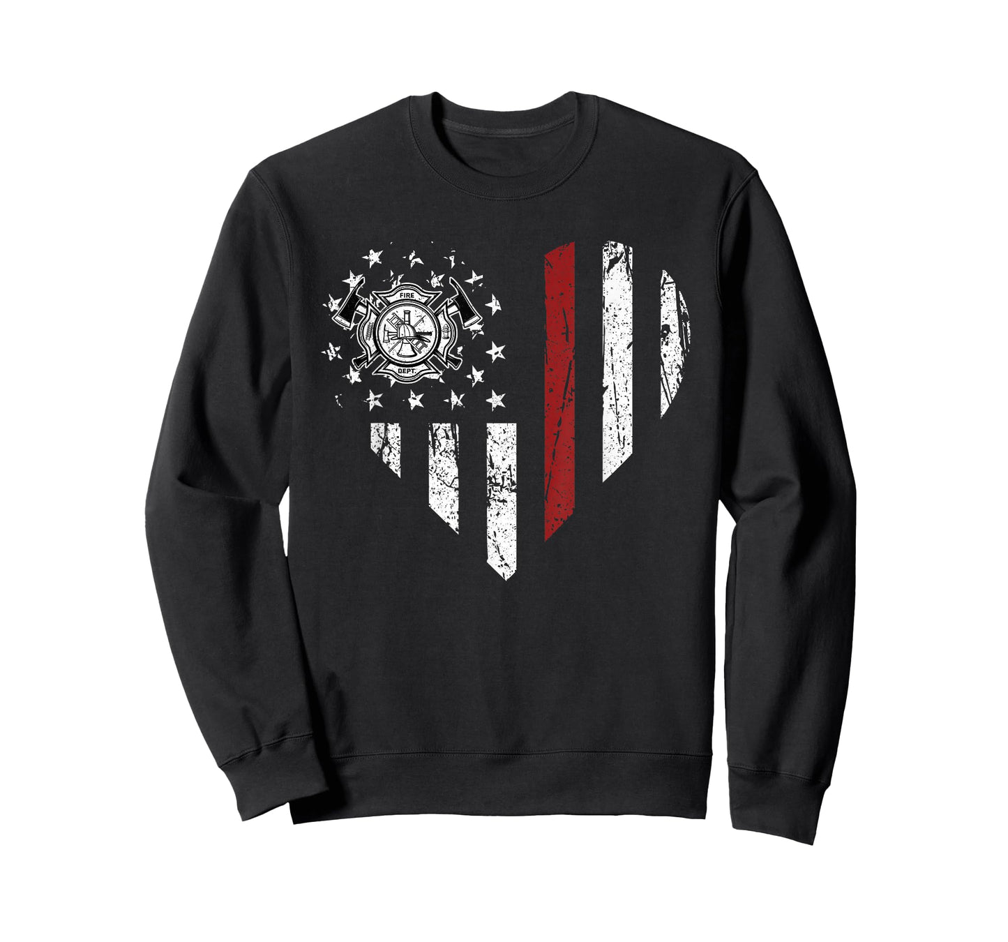 Heart Firefighter EMT Department Vintage Fireman Men Women T-Shirt