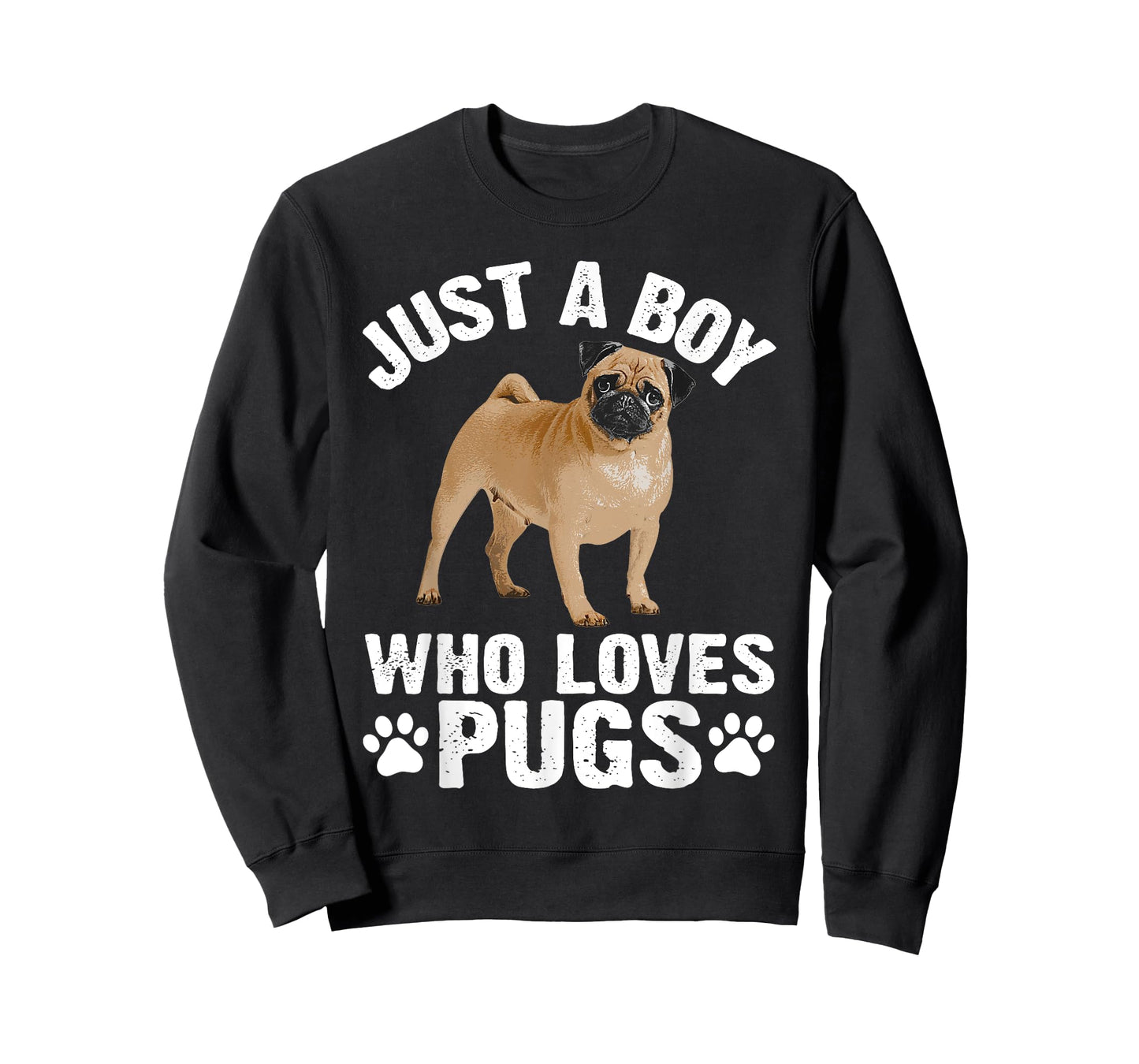 Funny Pug Design For Men Boys Pet Dog Breed Puppy Pug Lovers T-Shirt
