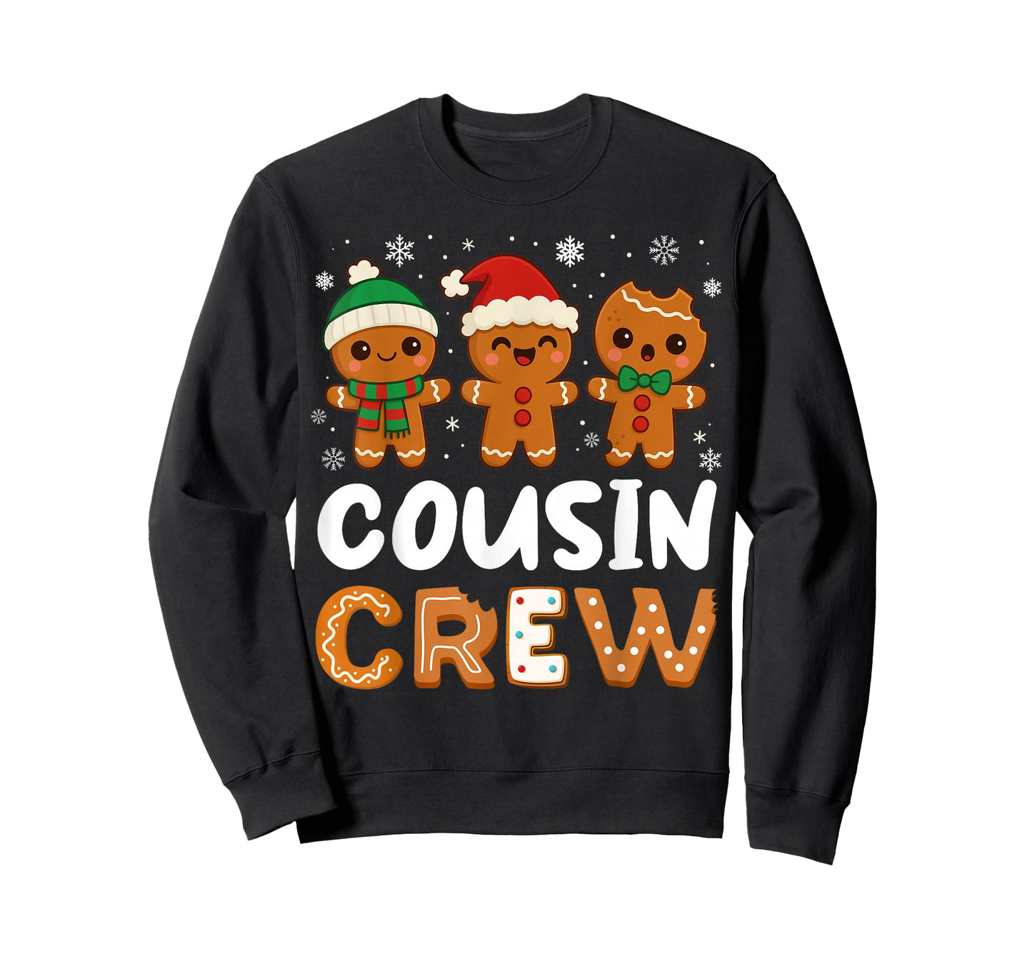 Cousin Crew Christmas 2025 Cookie Kids Boy Girl Family Match T-Shirt