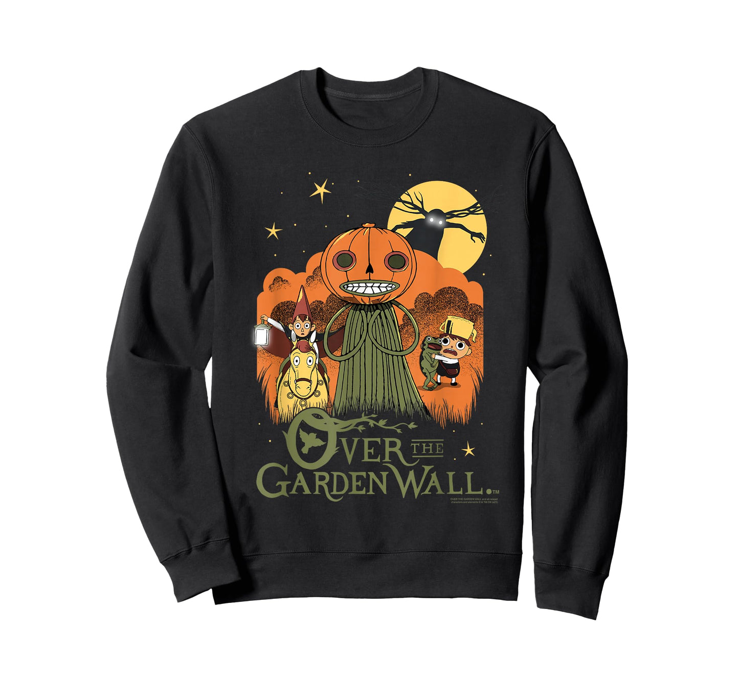 Over The Garden Wall Vintage Halloween Illustration Cartoon T-Shirt