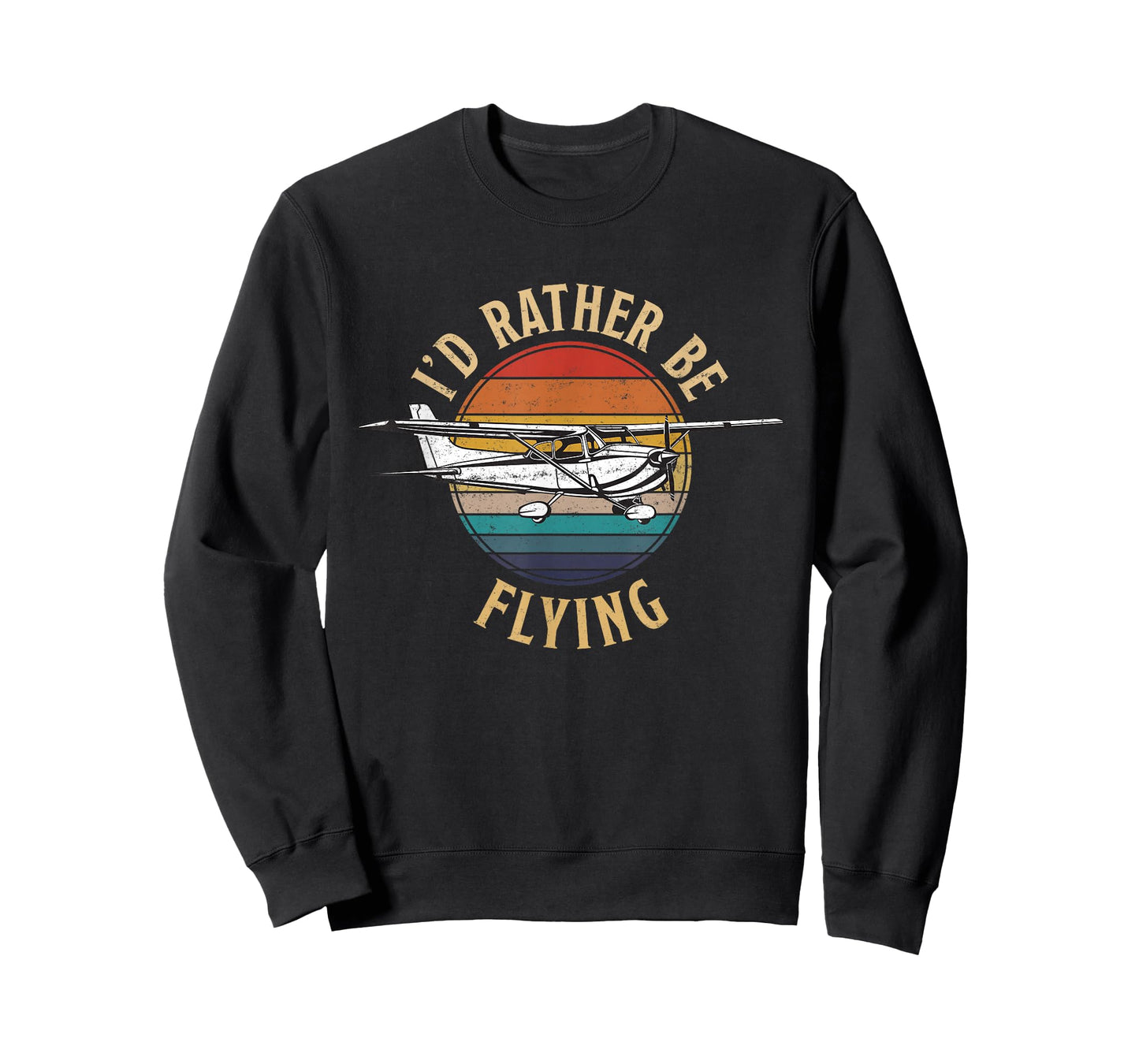 Vintage I'd Rather Be Flying C172 Airplane Cool Pilot Gift T-Shirt