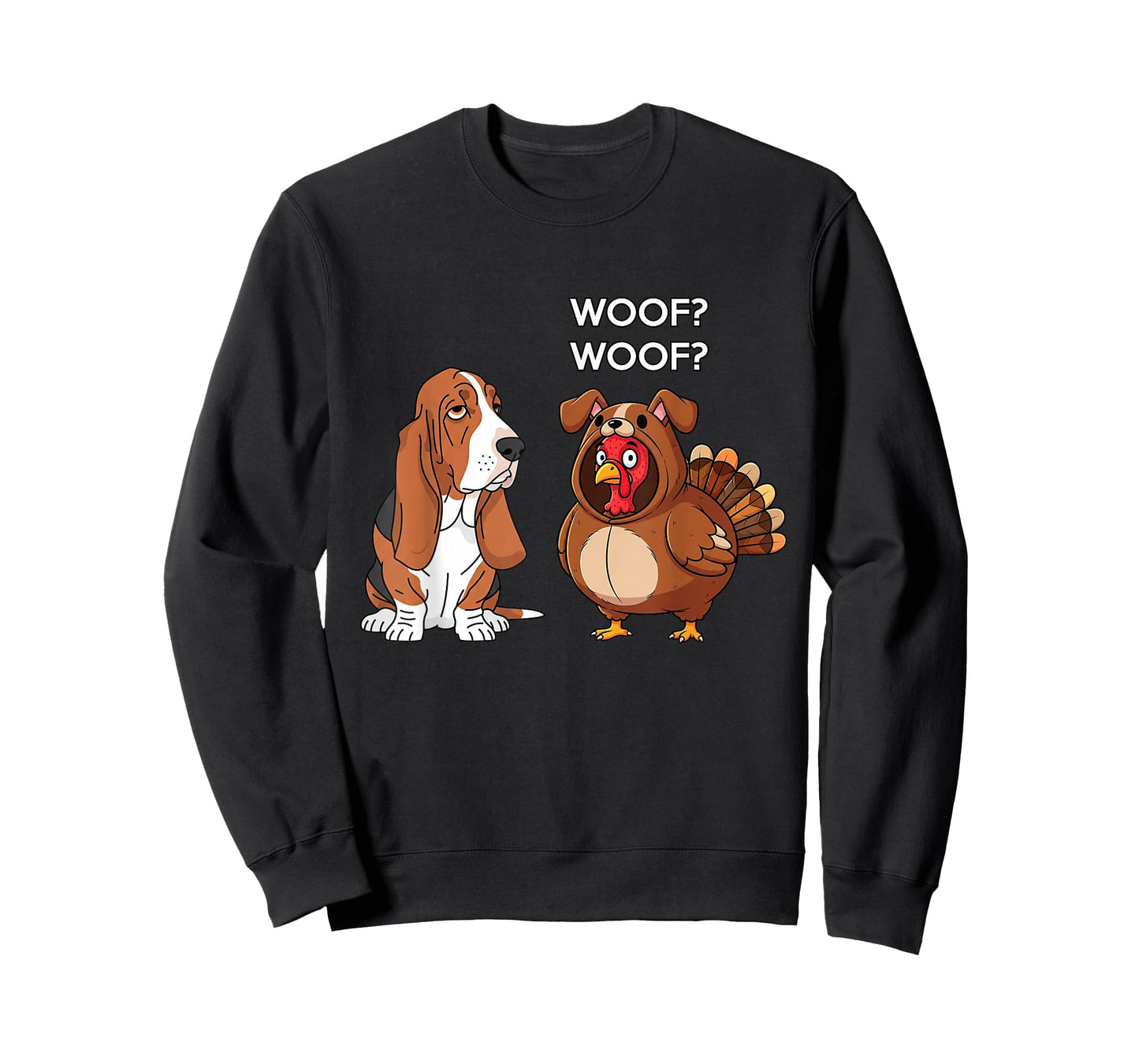 Funny Thanksgiving Basset Hound and Turkey T-Shirt