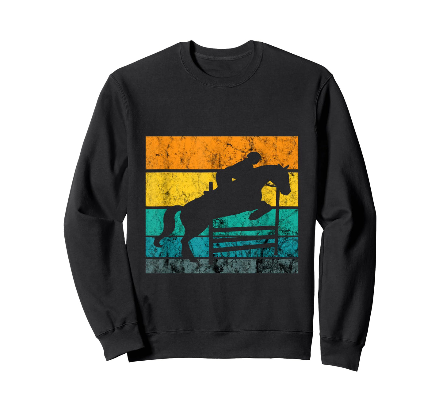 Show Jumping Retro Vintage Equestrian Rider Horseback Riding T-Shirt