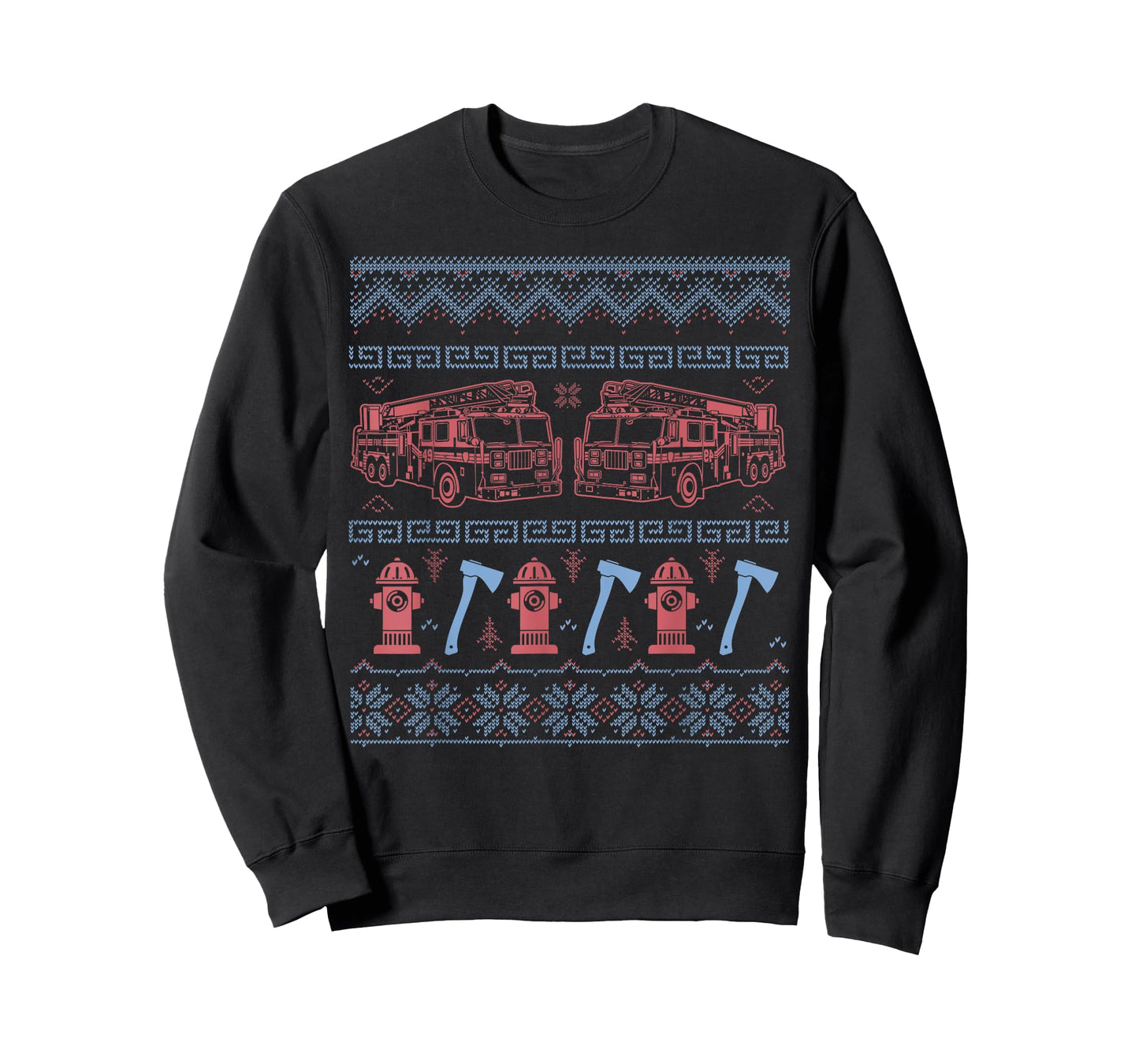 Ugly Firefighter Christmas Sweater T-Shirt
