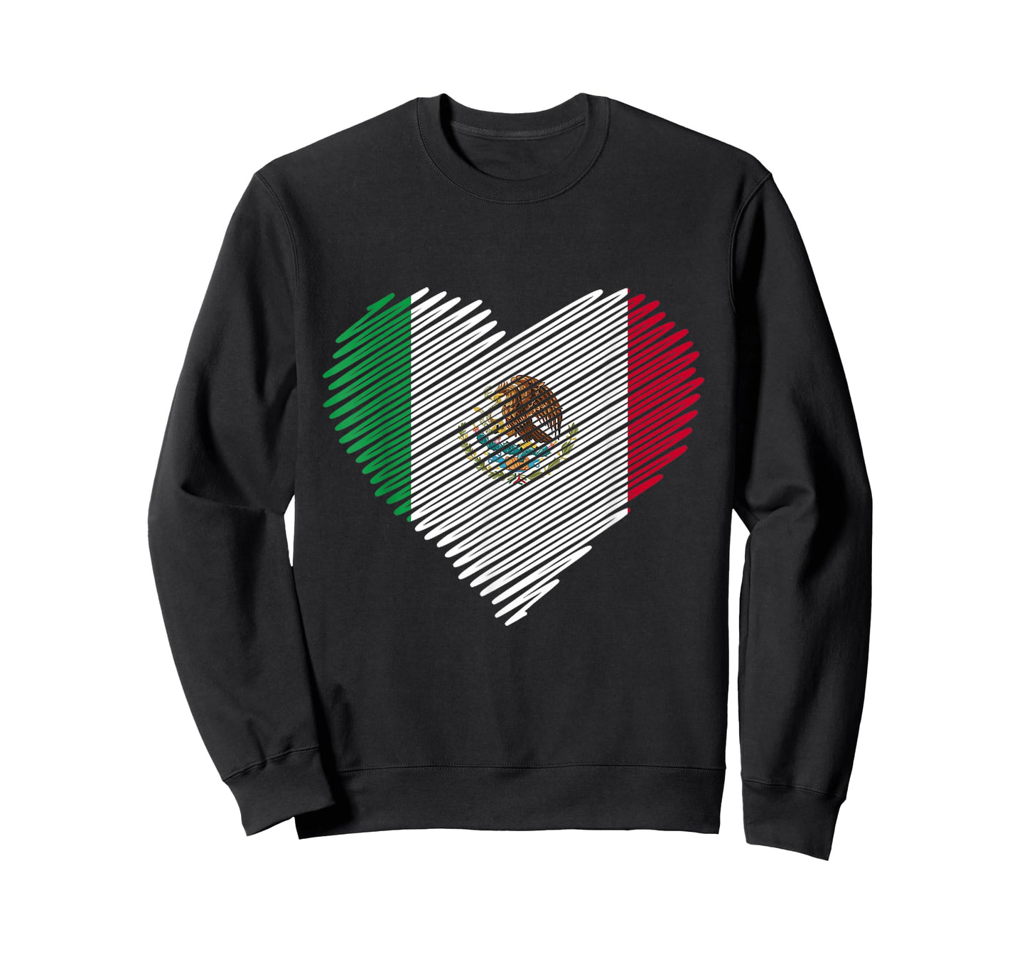 Mexican Flag Heart Gift Mexico T-Shirt