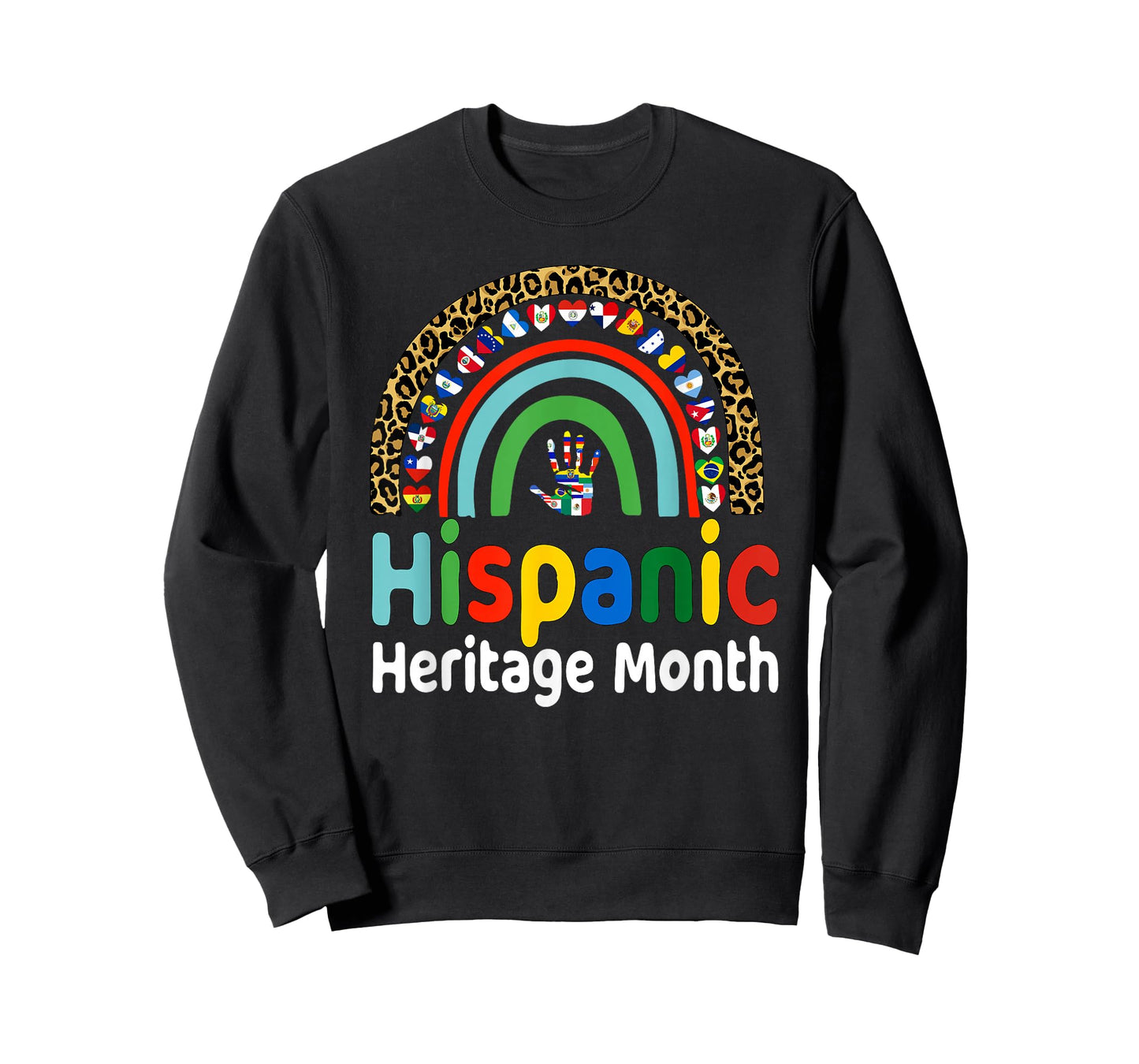 National Hispanic Heritage month Rainbow Tee Countries Flags T-Shirt
