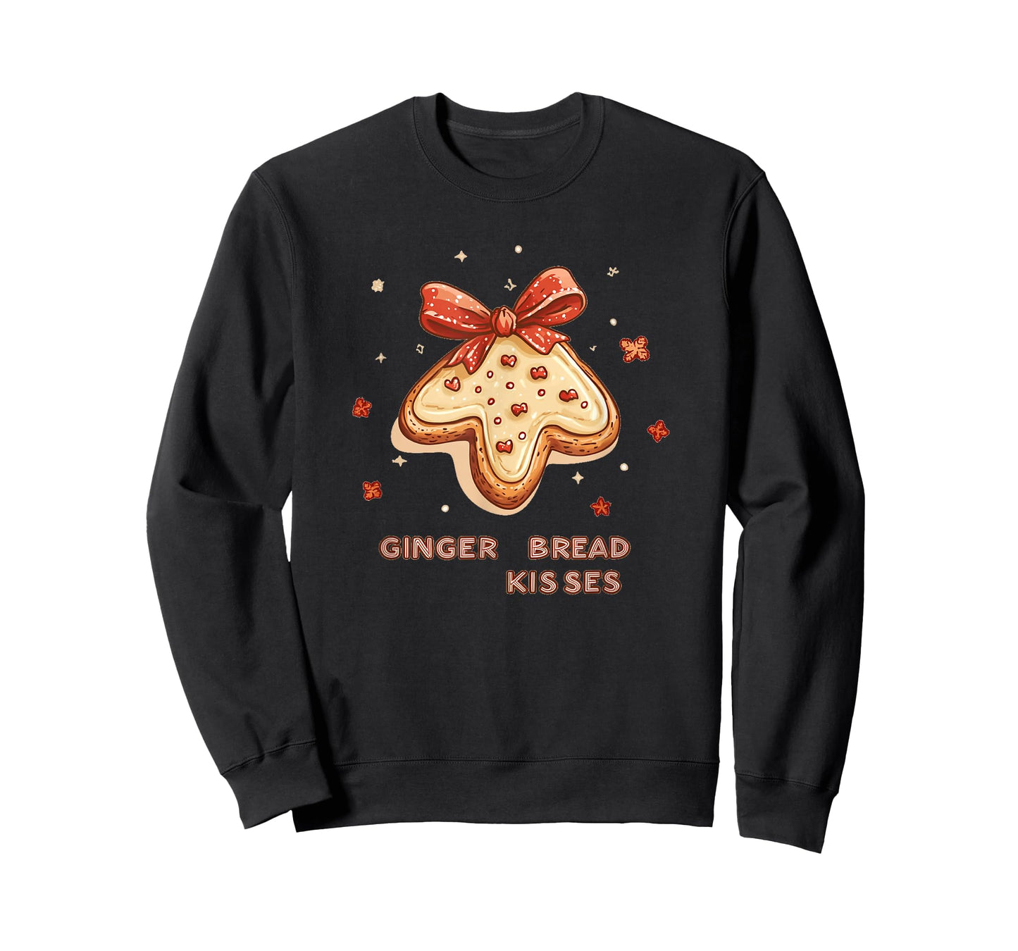 Nice Gingerbread Fun with Kisses for Christmas T-Shirt