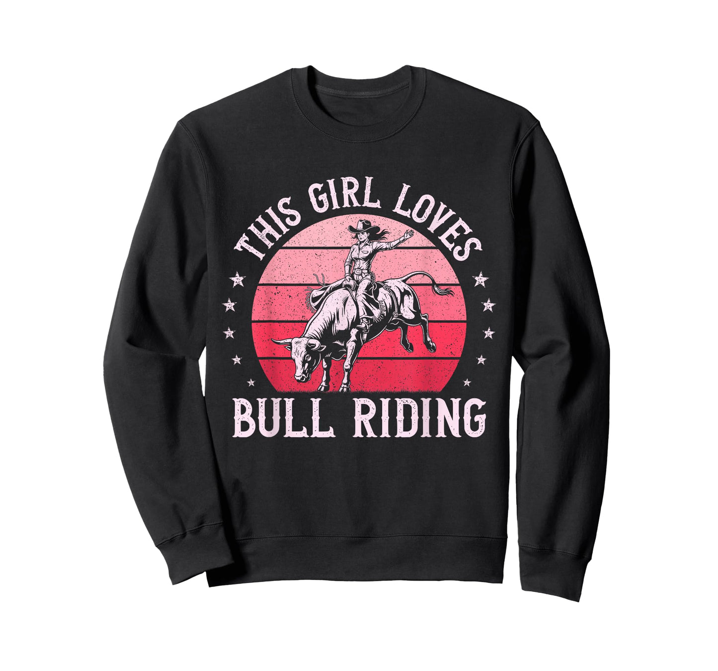 This Girl Loves Bull Riding Rodeo Cowgirl Bull Rider Vintage T-Shirt