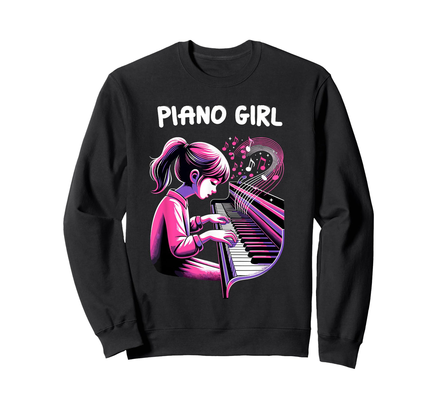 Cute Piano Girl Pianist Keyboard Musician Classical Music T-Shirt
