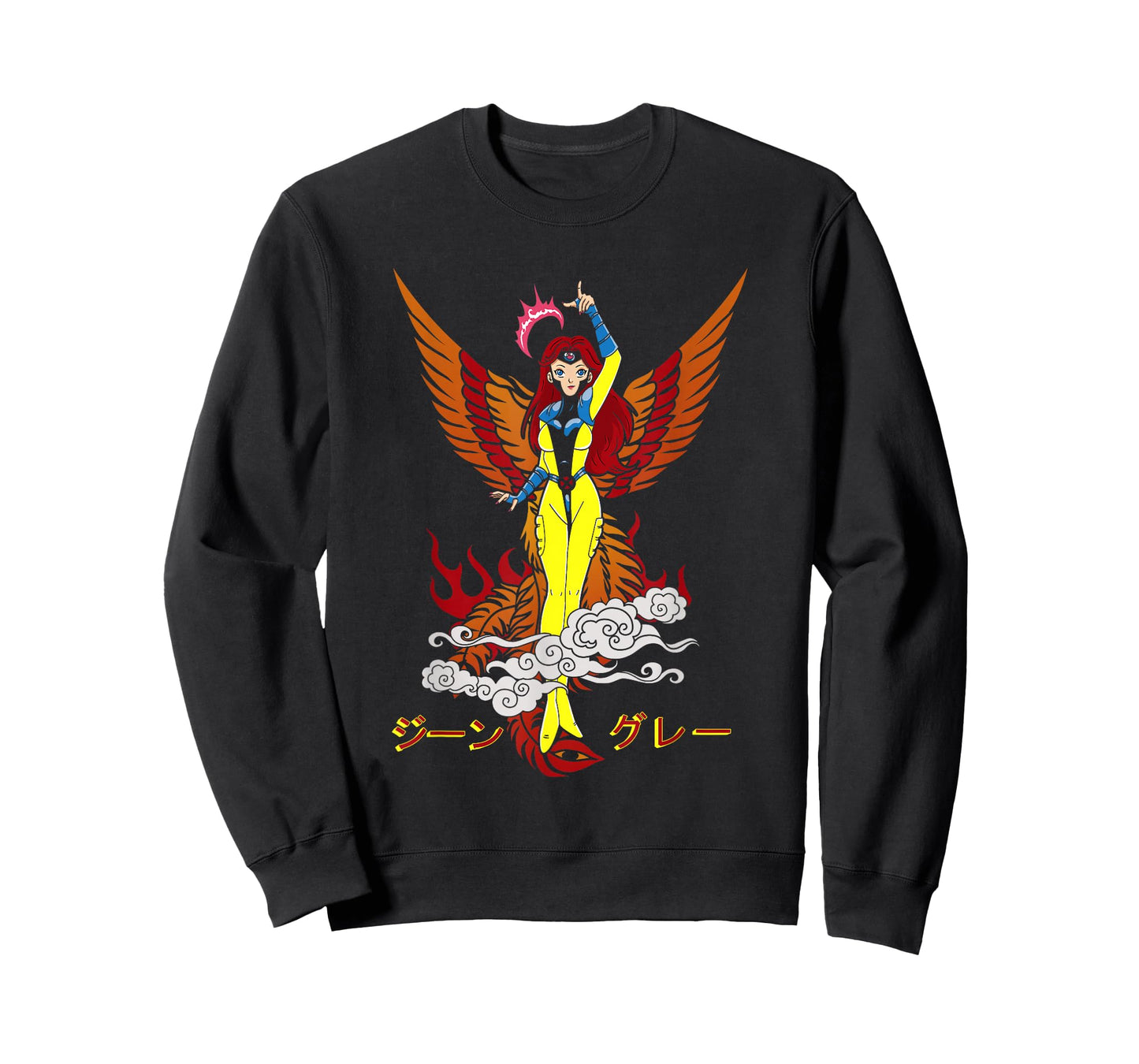 Marvel X-Men Manga Style Jean Grey Phoenix Retro Portrait T-Shirt
