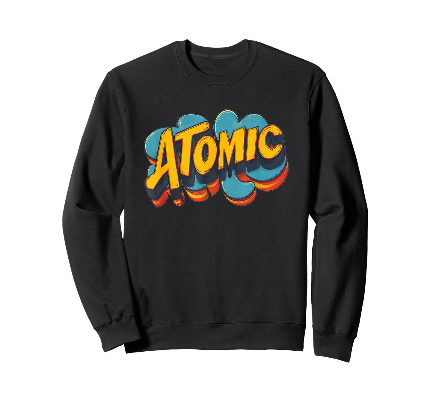 Atomic Colors and Emblem for a Cool Look T-Shirt