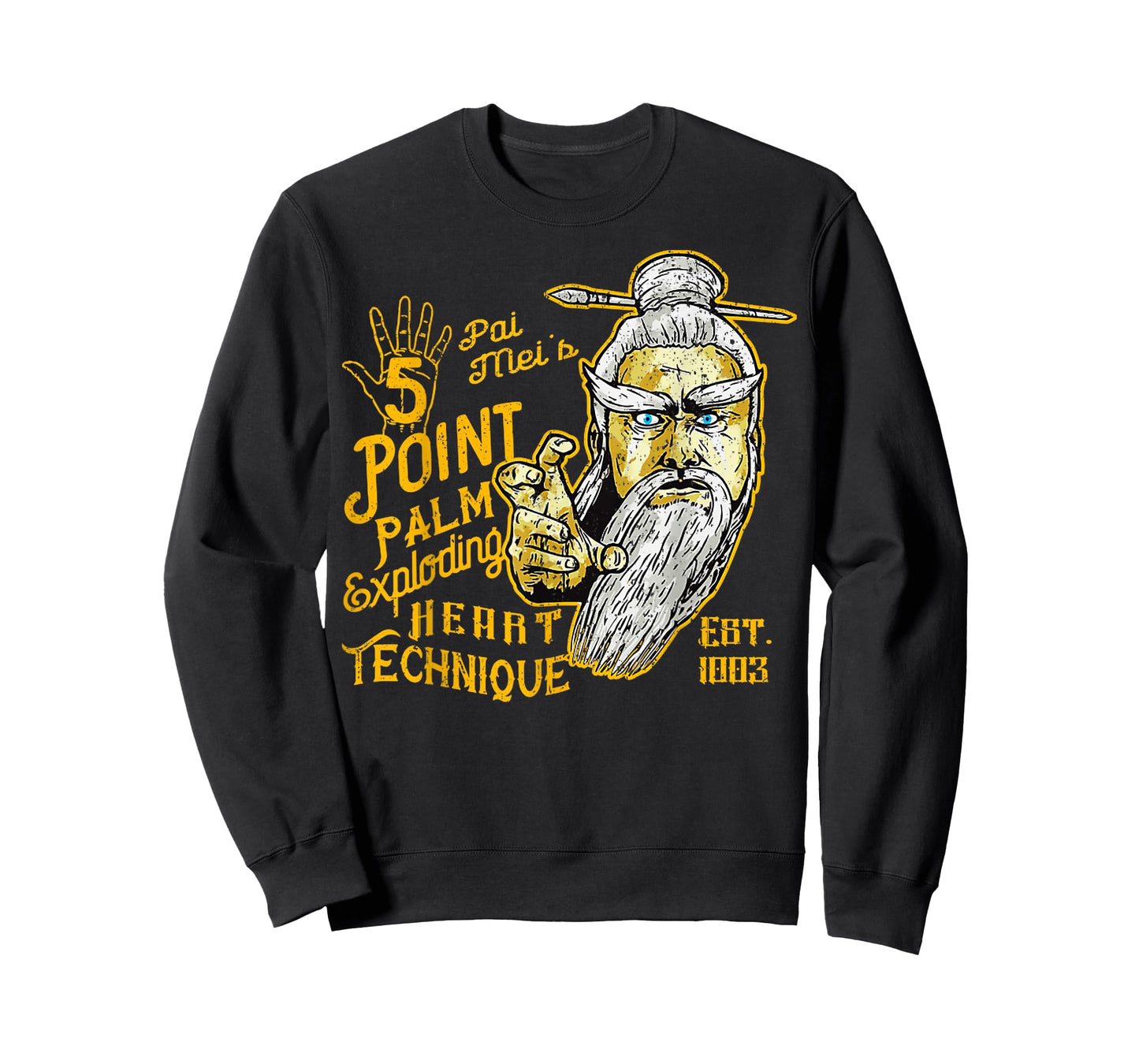 Vintage Pai Mei 5 Point Palm Exploding Heart Technique 1 T-Shirt