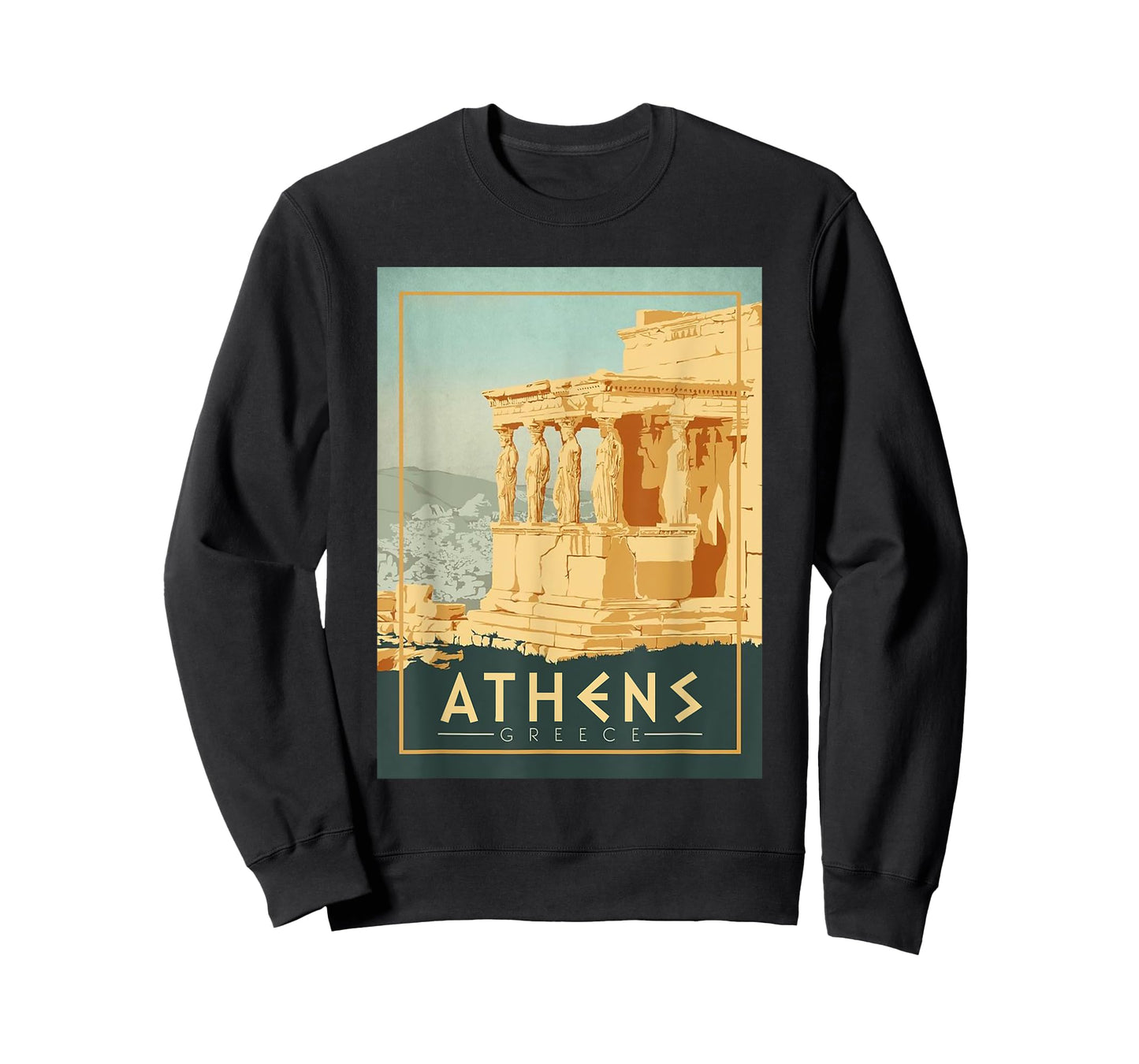 Vintage Athens Ancient Temple Of Athena Greece Souvenir T-Shirt