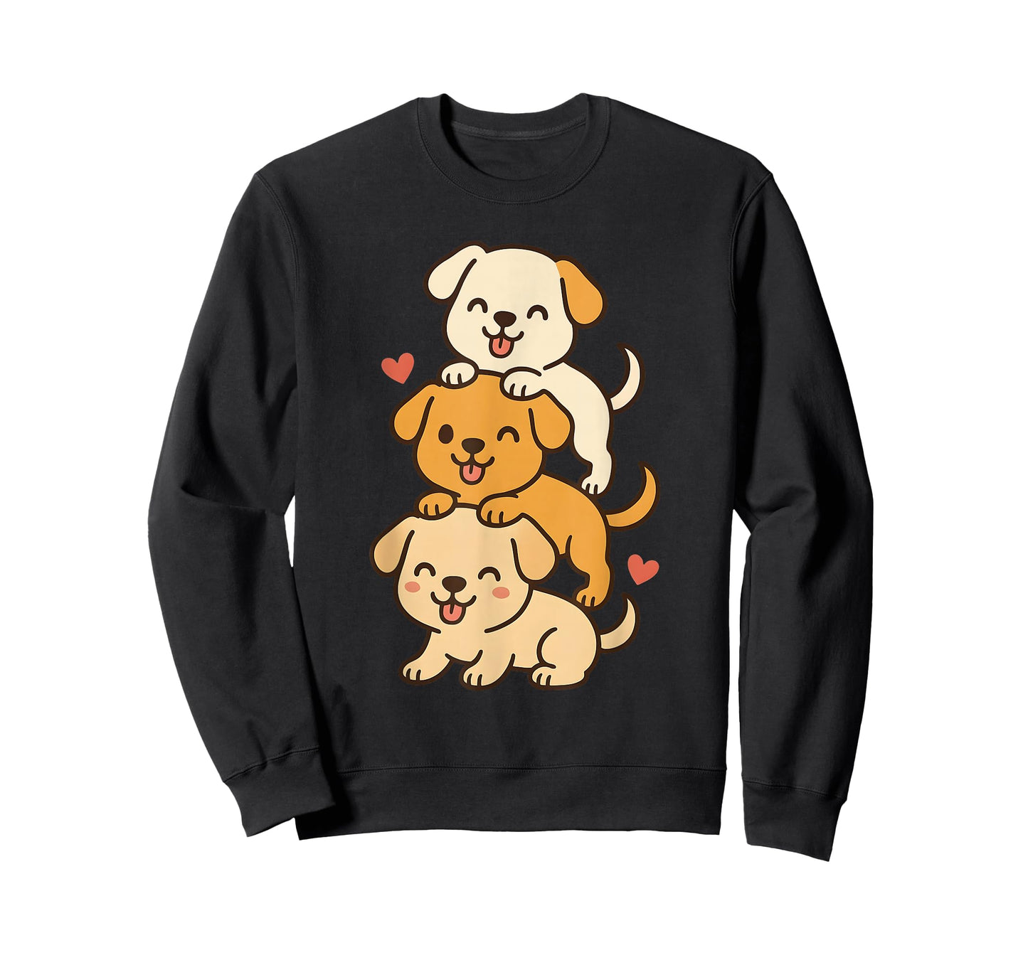 Cute Kawaii Puppies Neko Funny Dog Lover Gift Women Girl T-Shirt