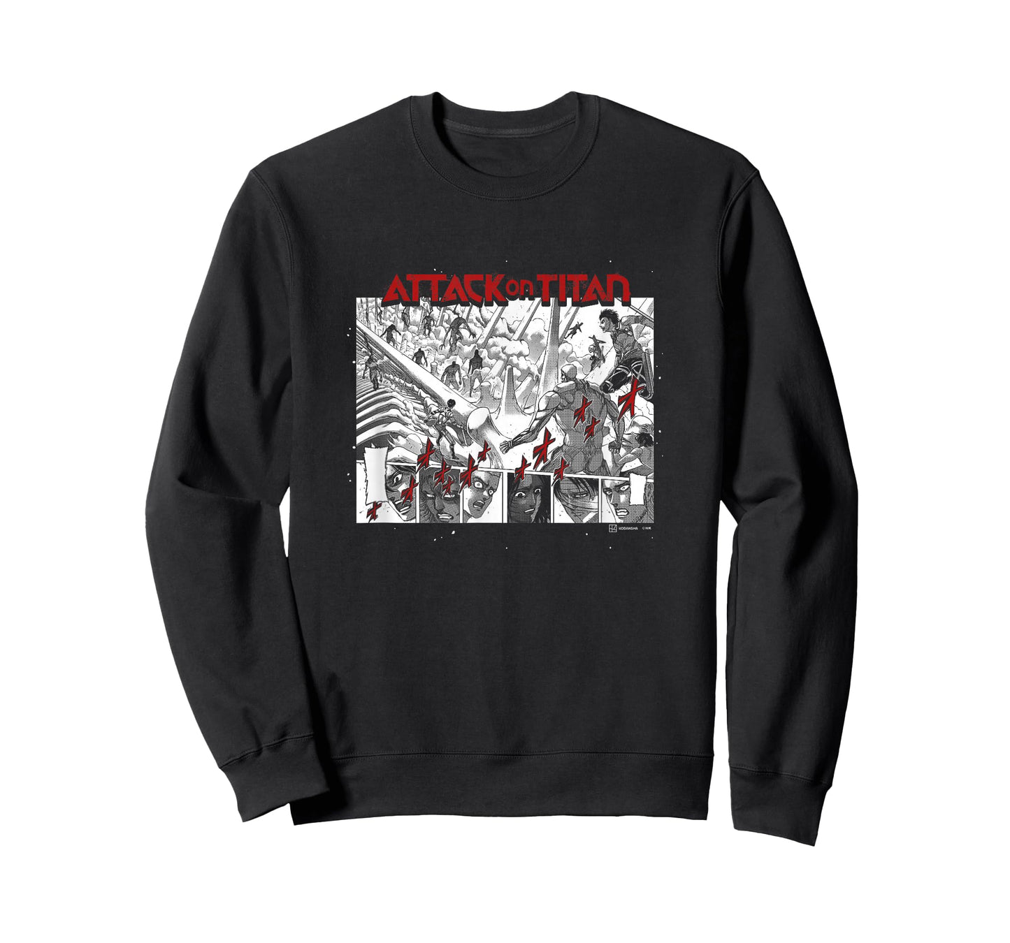 Attack on Titan Epic Scene Reactions Panels Big Manga Poster T-Shirt