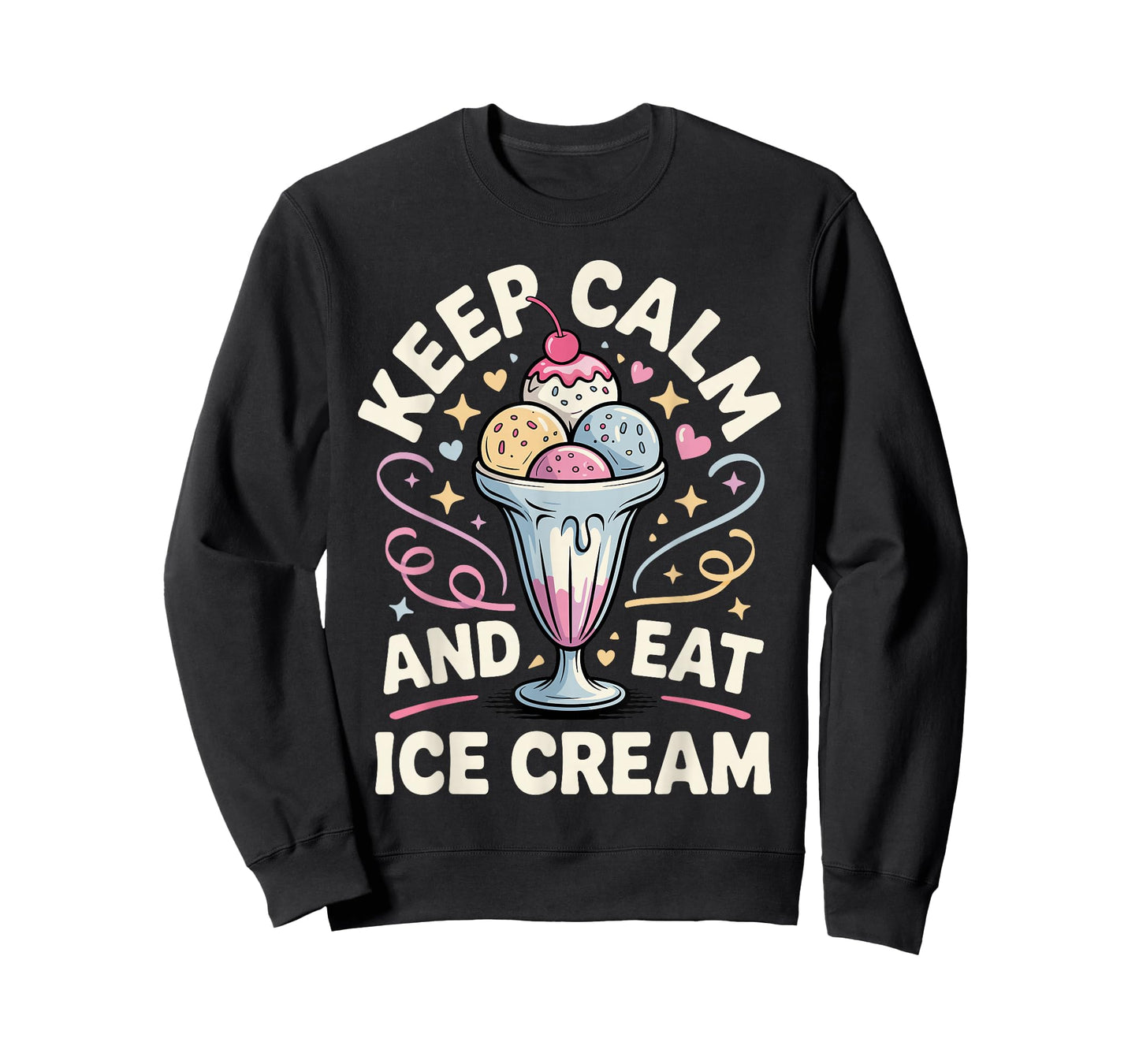 Funny Ice Cream Art for Men Women Kids Dessert Ice Cream Fan T-Shirt