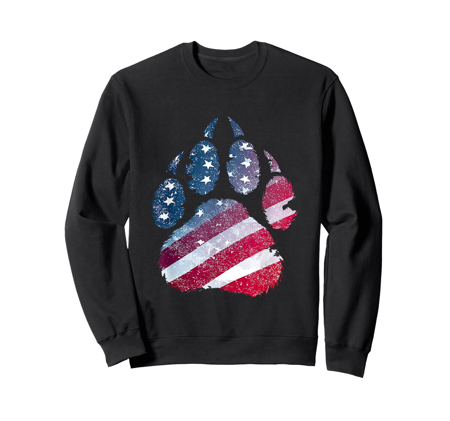 Patriotic Paw Print Look for Boys and Girls T-Shirt