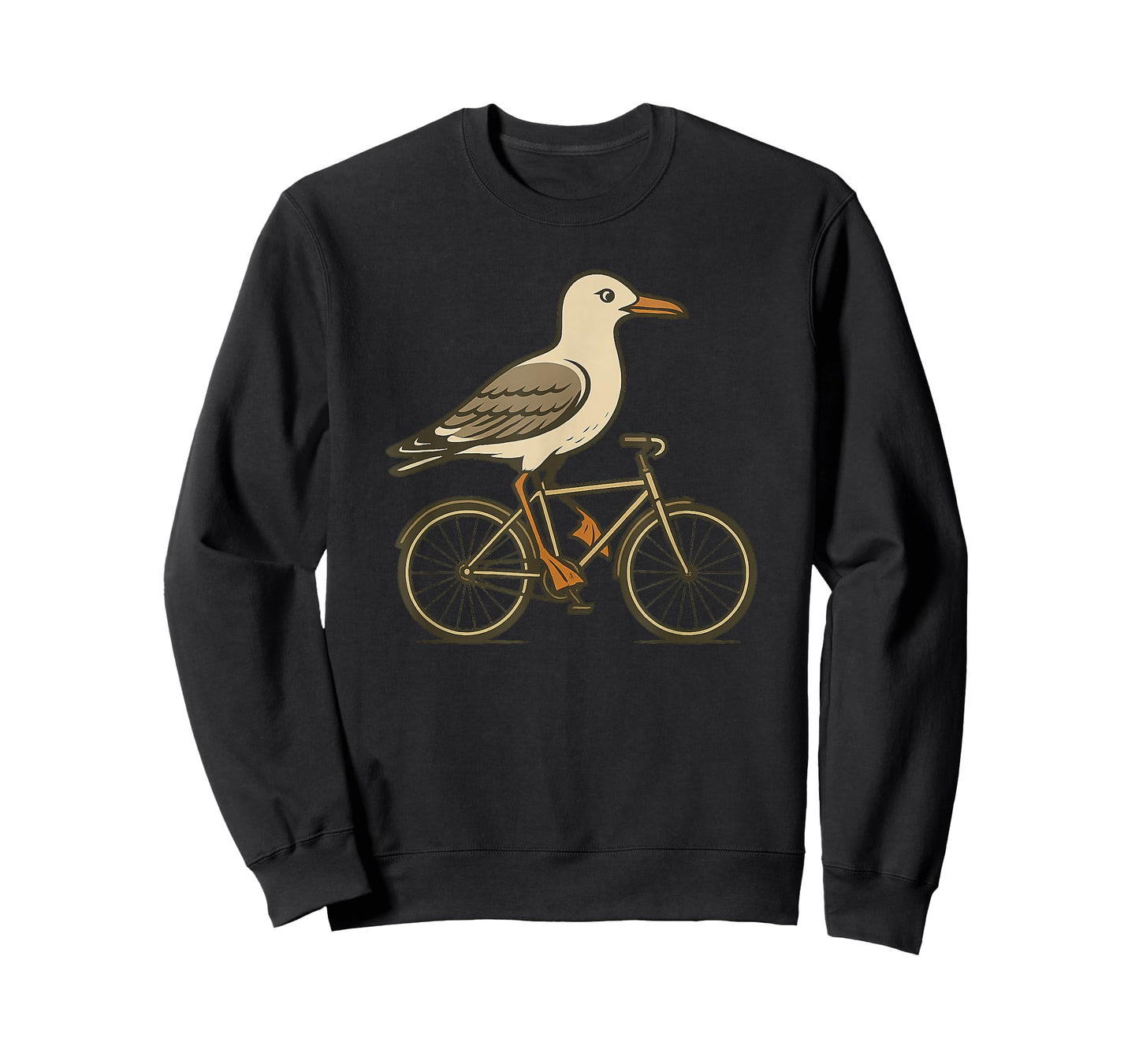 Funny Seagull with Bicycle Costume for Seagulls and Bikes T-Shirt