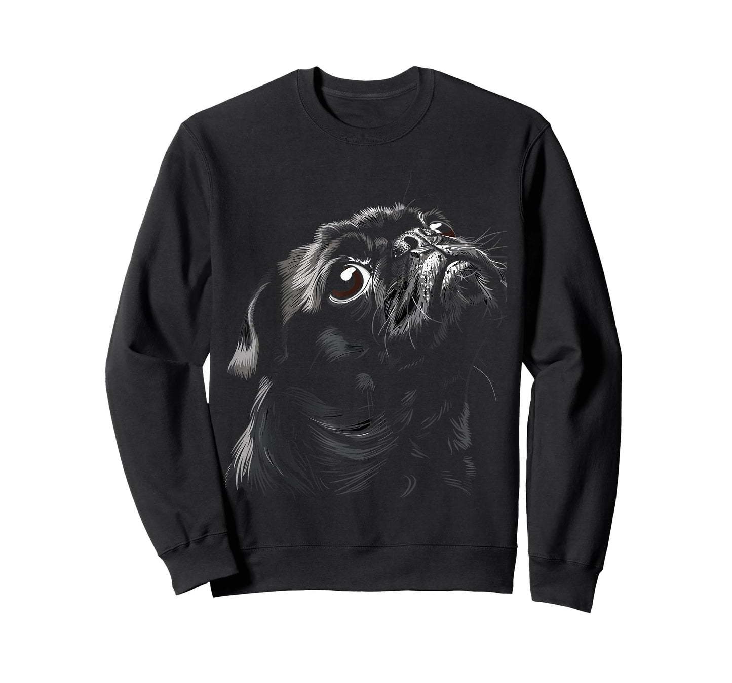 Pug for Dog Mom Dad Funny Cute Black Pug Men Women Kids T-Shirt