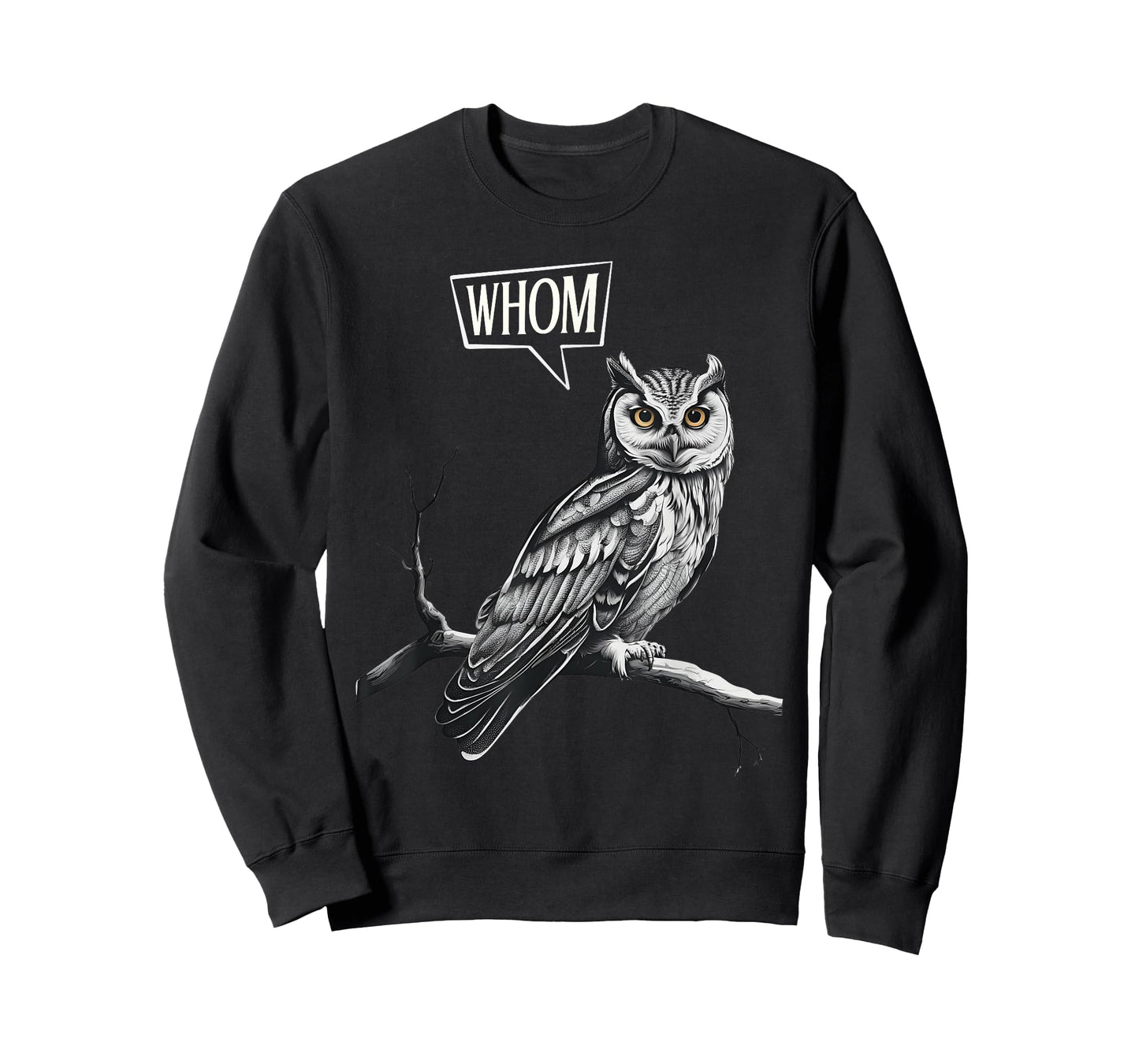 Funny Owl Whom Grammar Pun English Teacher Humor T-Shirt