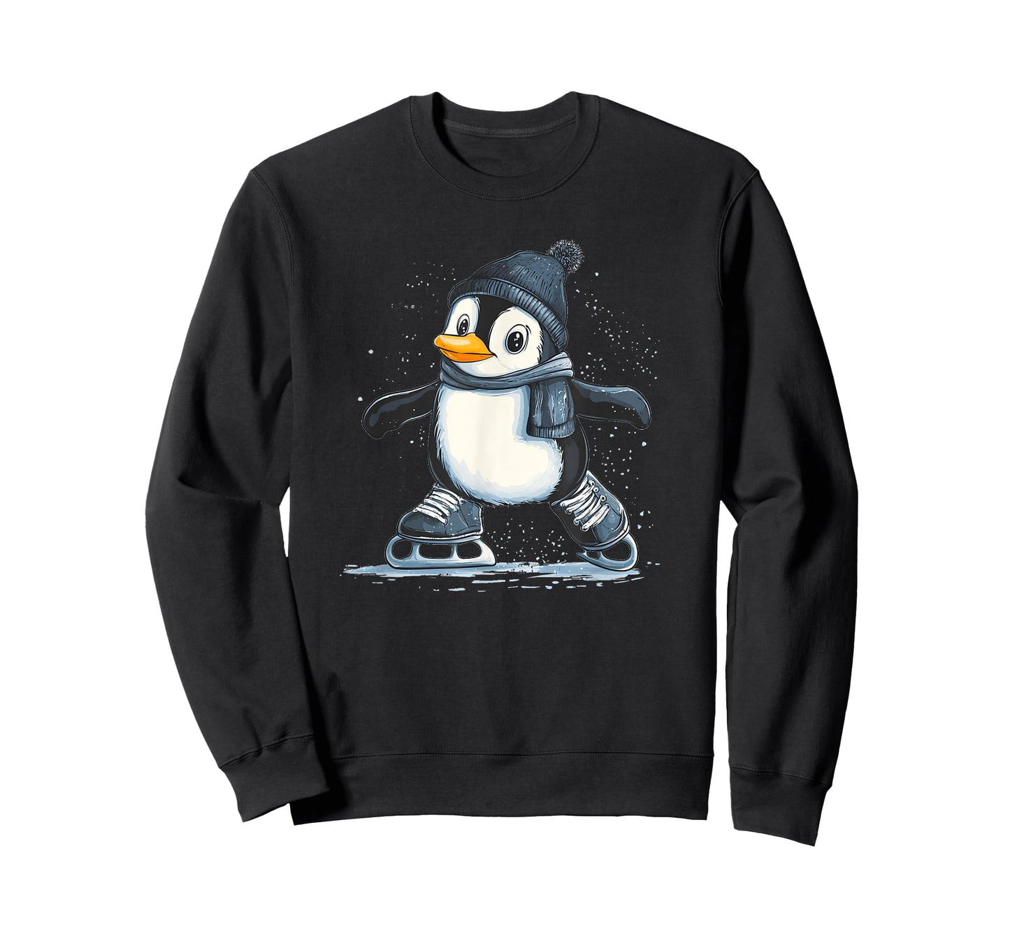 Penguin Skating Style for a Frosty Touch with Skate Shoes T-Shirt