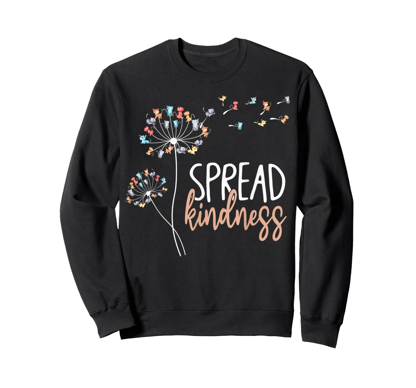 Pretty Cat with Dandelion Flower T-Shirt