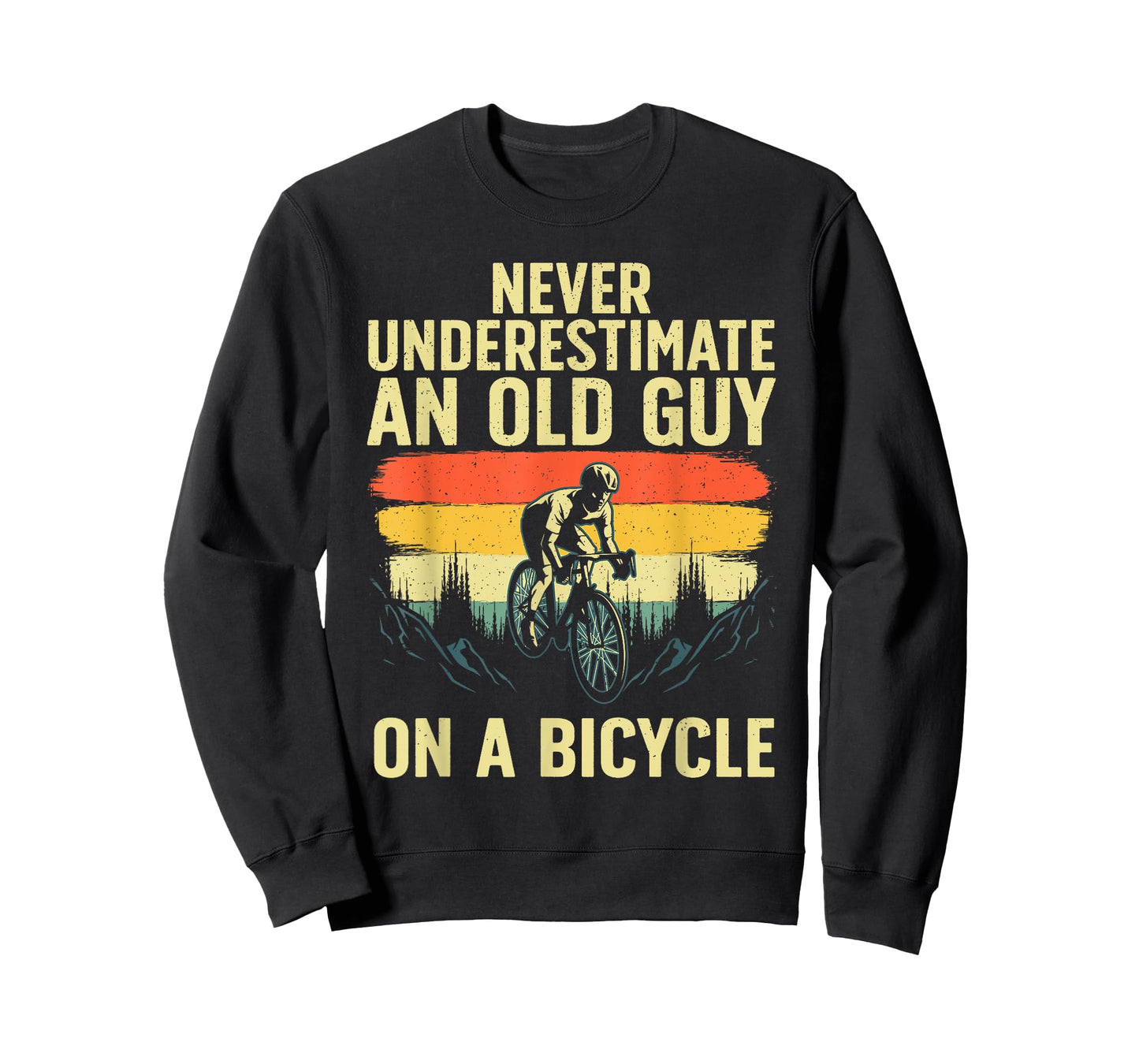 Cool Cycling Art For Men Grandpa Bicycle Riding Cycle Racing T-Shirt