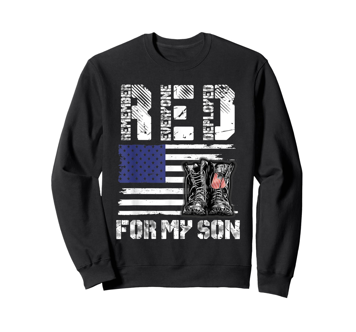 RED Friday For My Son Remember Everyone Deployed Military T-Shirt