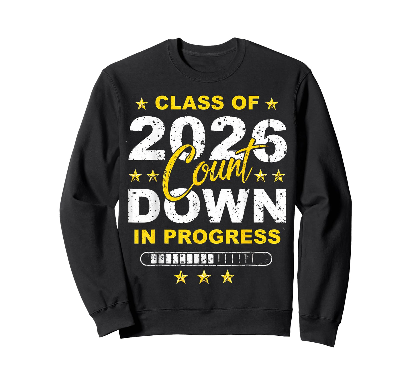 Class of 2026 Count Down Graduation Funny 100 Days of School T-Shirt