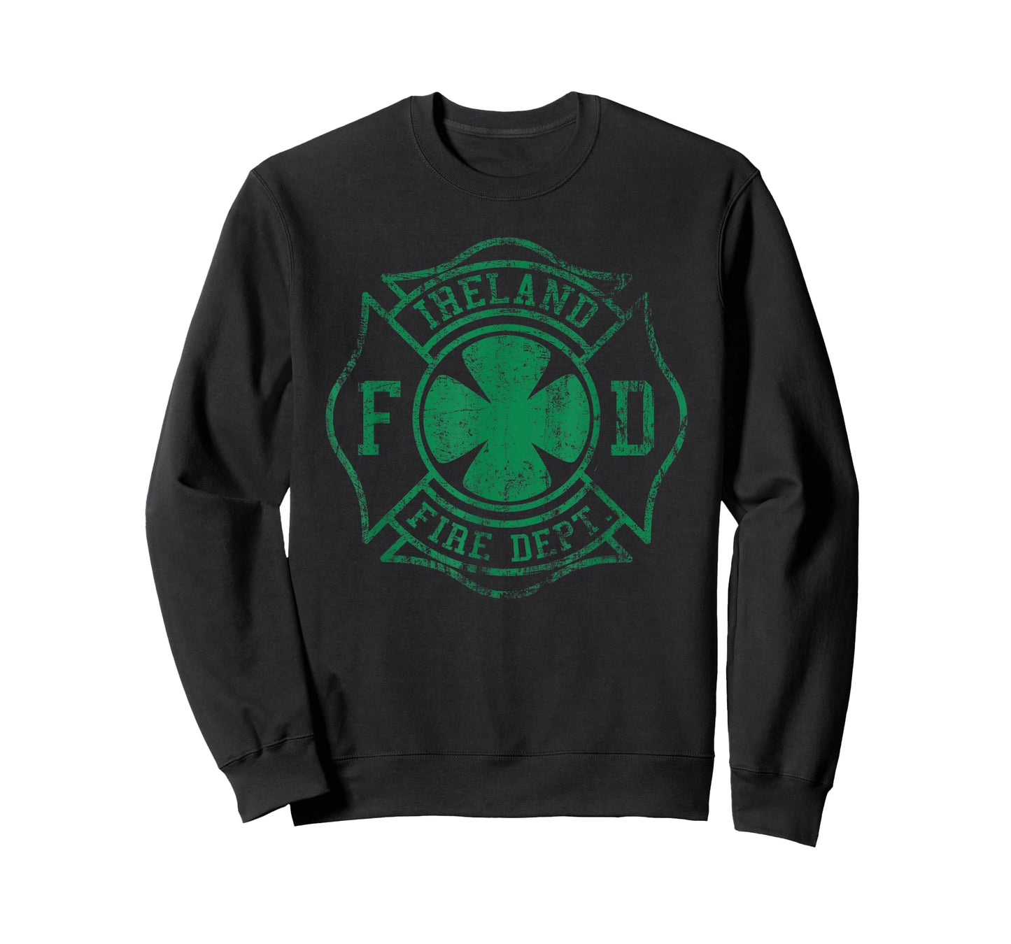 Irish Fire Fighter Maltese Cross Ireland Department T-Shirt