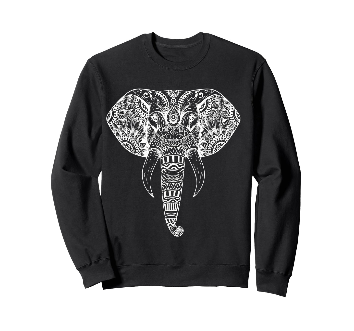 Elephant Tribal Tattoo Art - Mandala Yoga Tribal Elephants T-Shirt