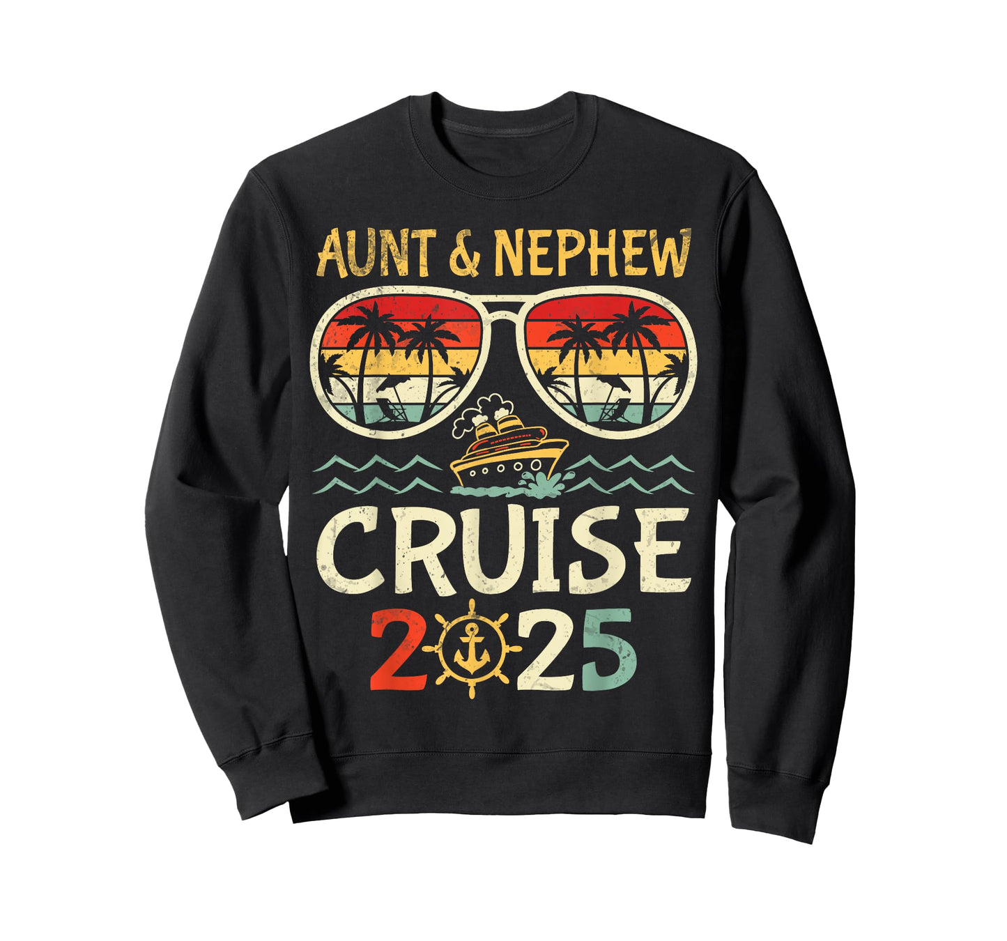 Aunt & Nephew Cruise 2025 Tropical Vacation Cruising Travel T-Shirt