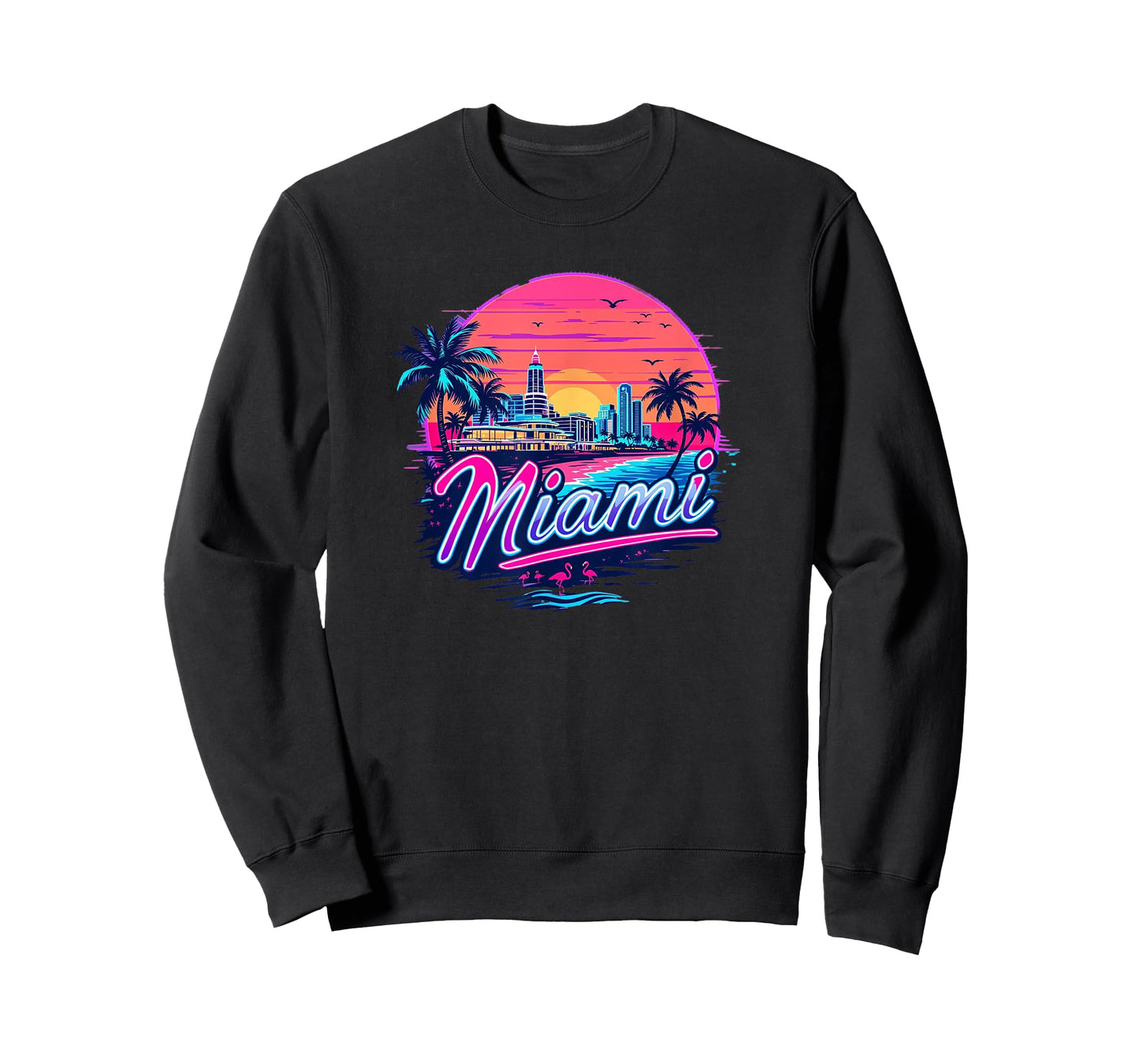 Vintage Miami Florida Cityscape Retro Miami T-Shirt