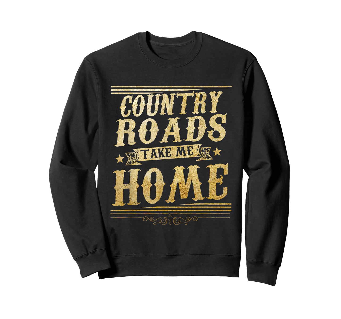 Vintage Retro Country Roads Take Me Home Gifts T-Shirt
