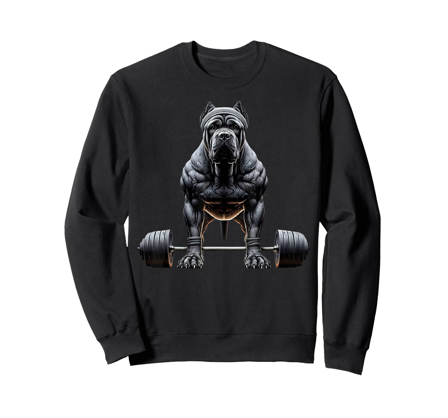 Dog Cane Corso Gym Deadlift Weightlifting Fitness Workout T-Shirt
