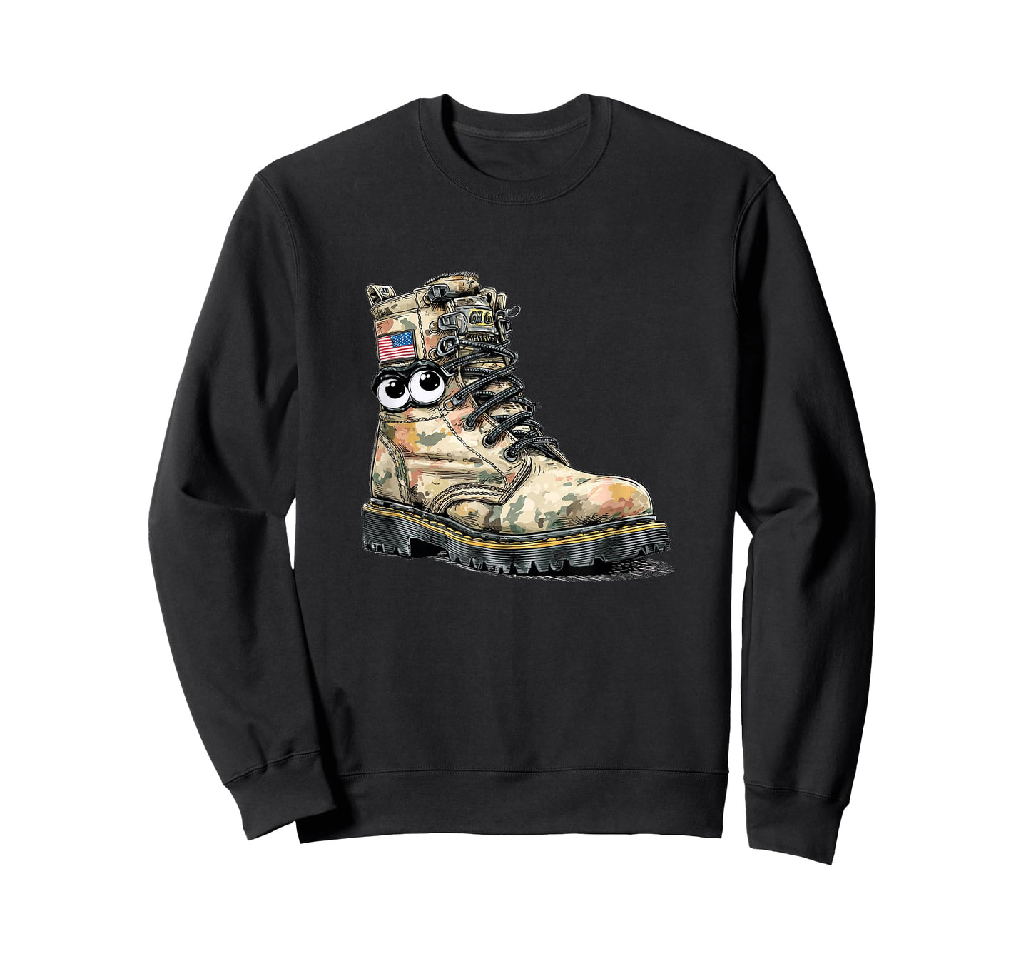 Nice Military Shoe in Camouflage Look for Funny Soldier T-Shirt