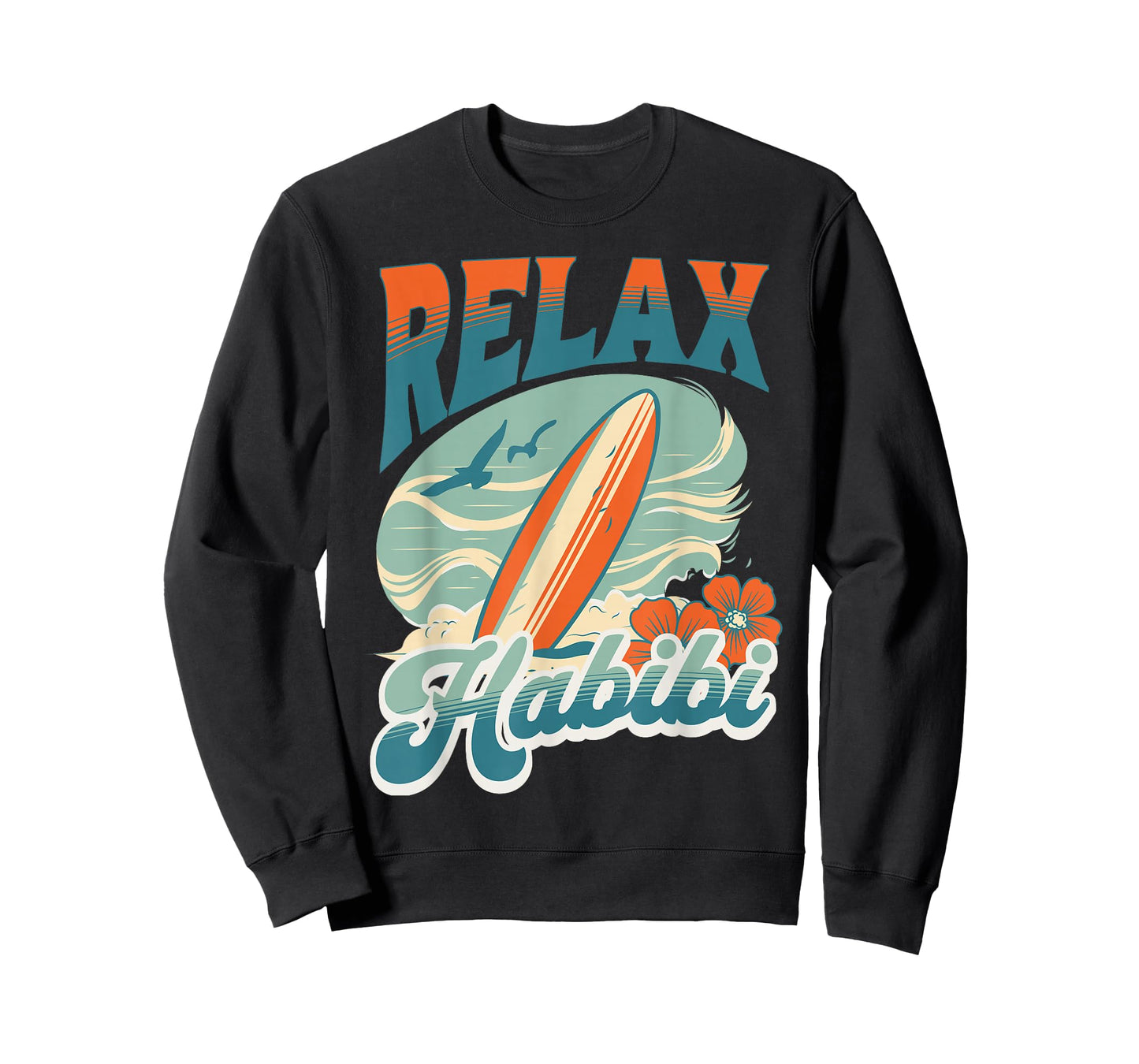 Relax Habibi funny Arabic retro Lebanese Art T-Shirt