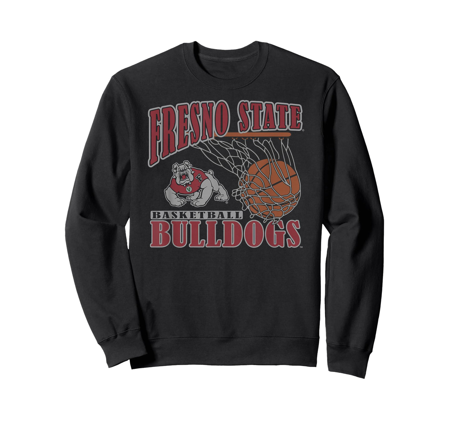 Fresno State Bulldogs Basketball Vintage Lift Navy T-Shirt