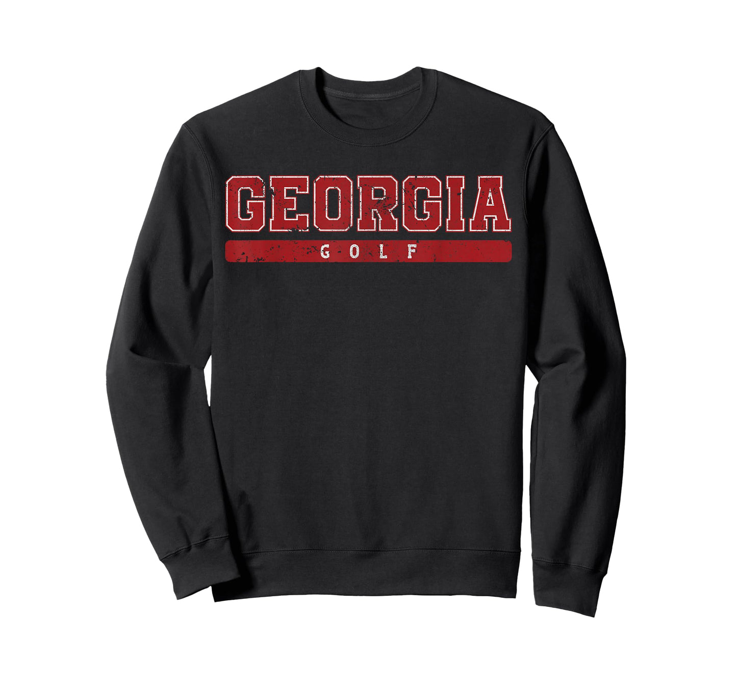 Georgia Golf Red Vintage Text T-Shirt