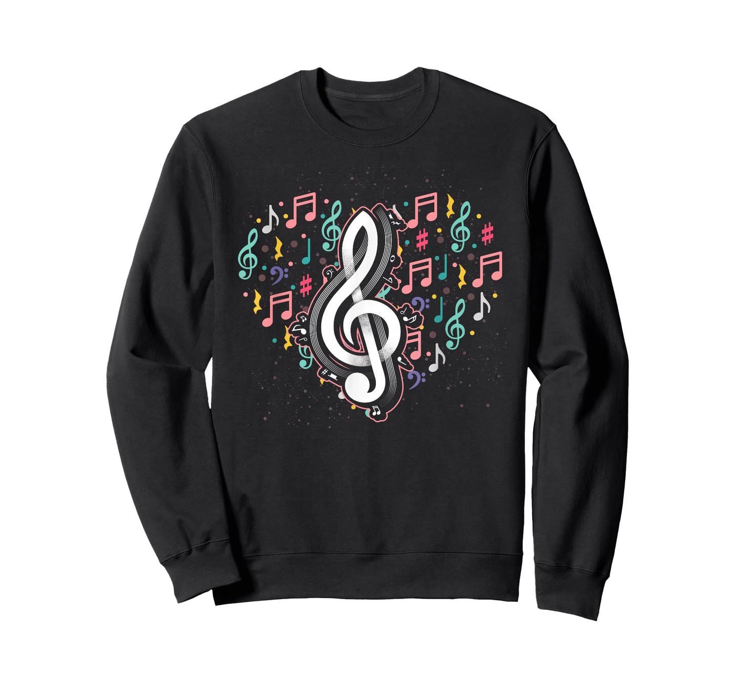 Music Lover Treble Clef Heart Music Notes Musician Music T-Shirt