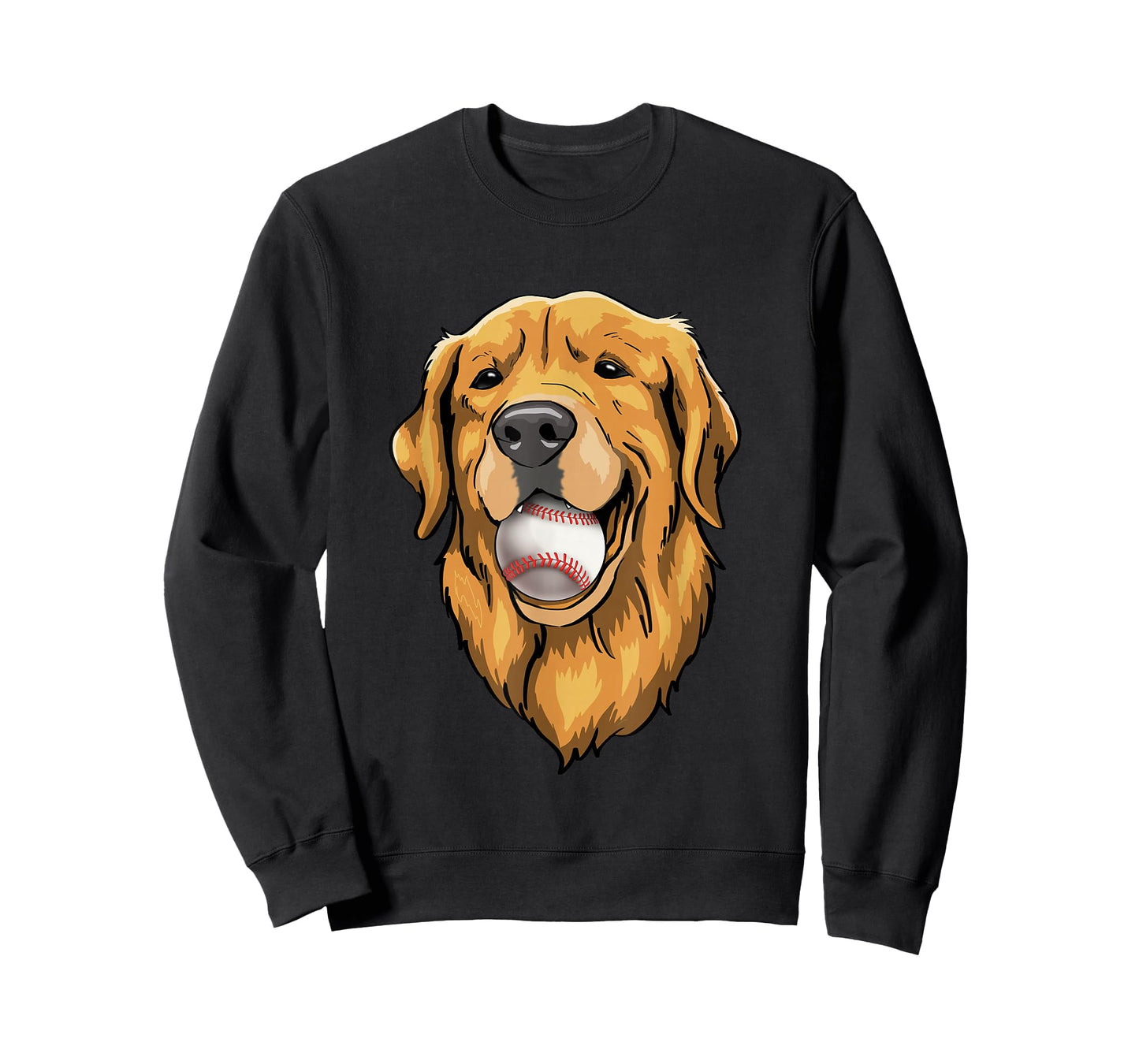 Golden Retriever Baseball Funny Cute Golden Retriever Dog T-Shirt