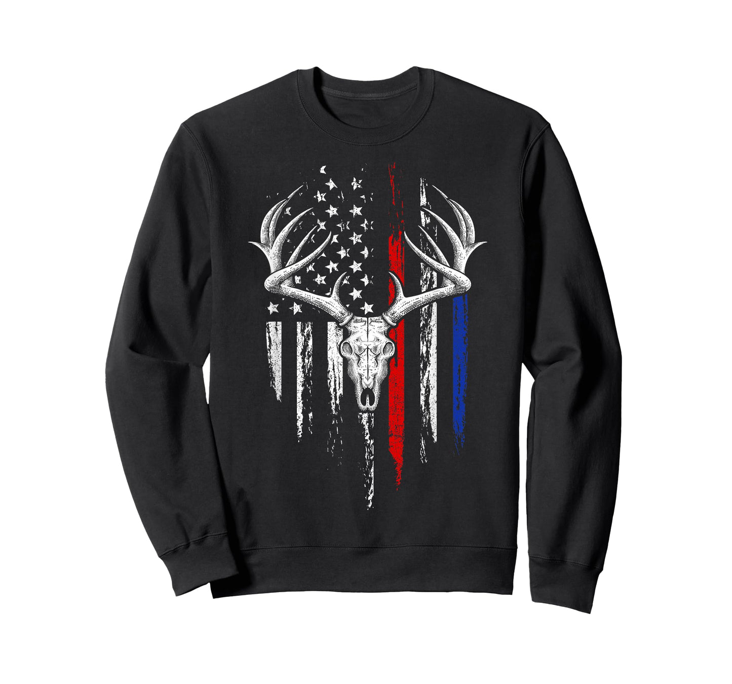 Bowhunting American Flag USA Bow Whitetail Deer Hunter Gift T-Shirt