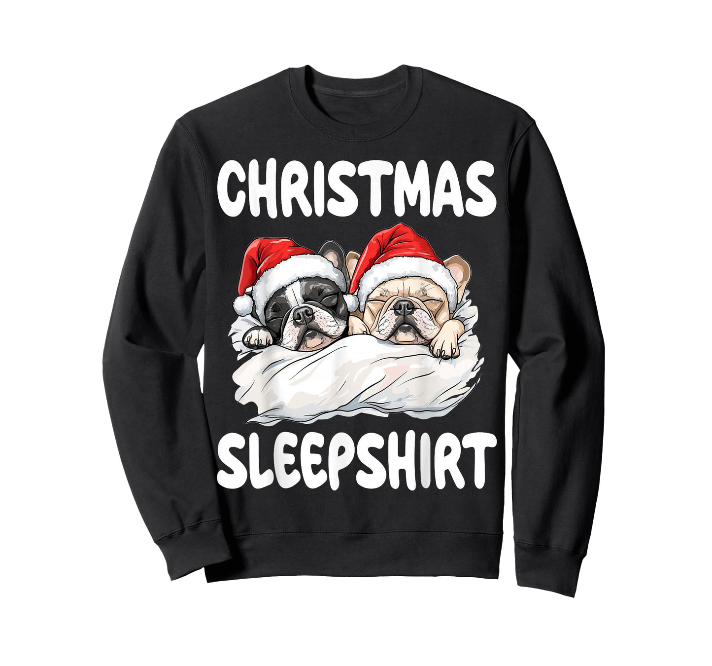 Cute French Bulldog Frenchie Dog Official Christmas T-Shirt