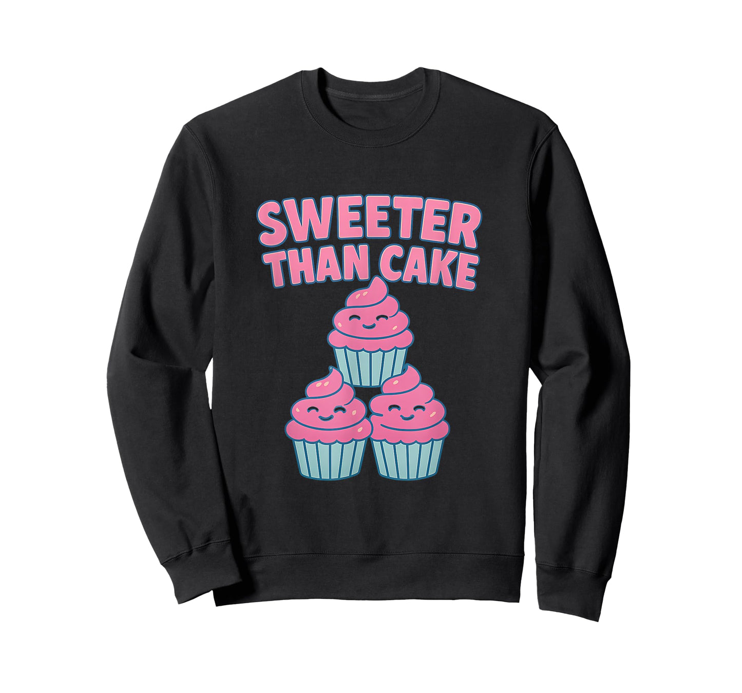 Sweeter Than Cake Cupcake Tower Party Graphic Design T-Shirt
