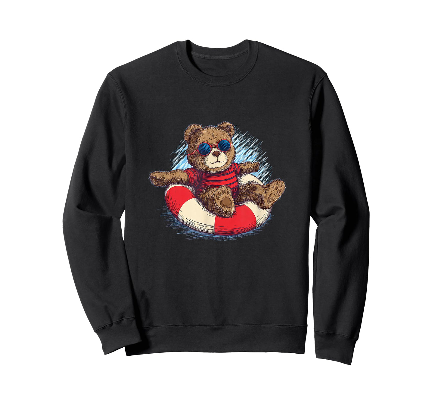 Beach Teddy Bear in Ring for Pool Party Lovers T-Shirt