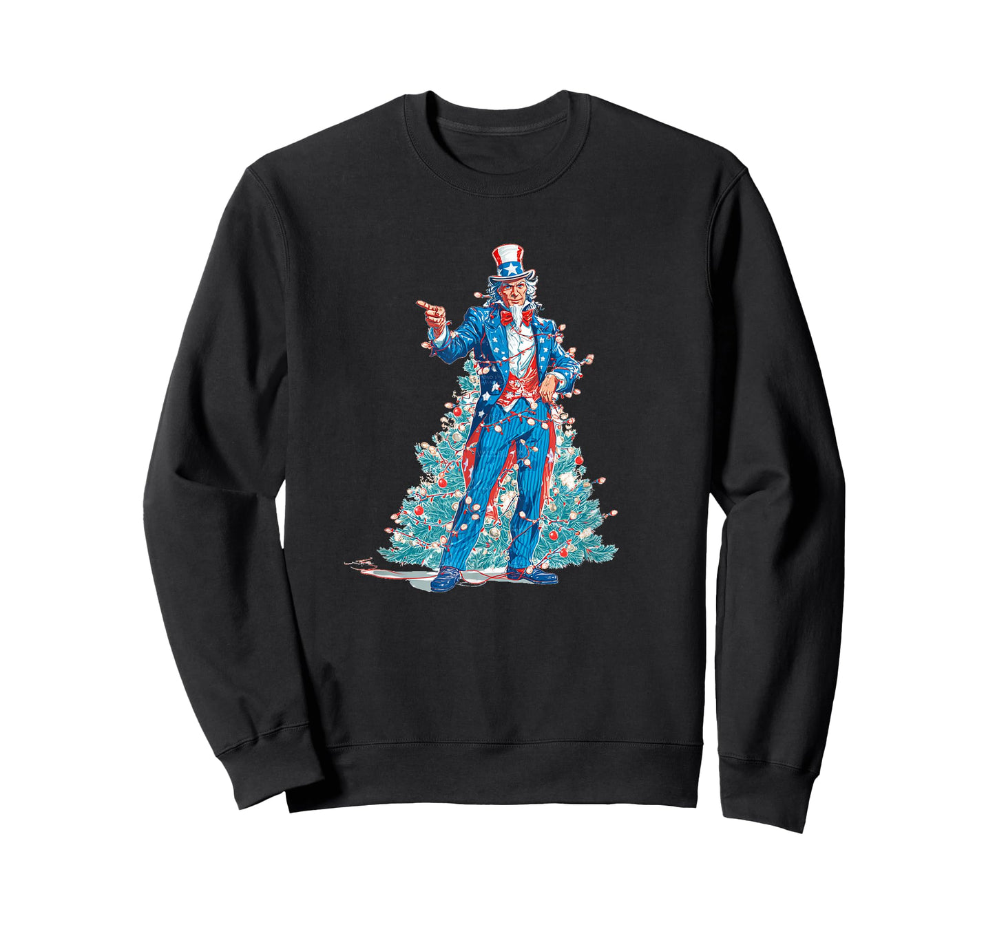 Festive and Patriotic Christmas Look with US Sam T-Shirt