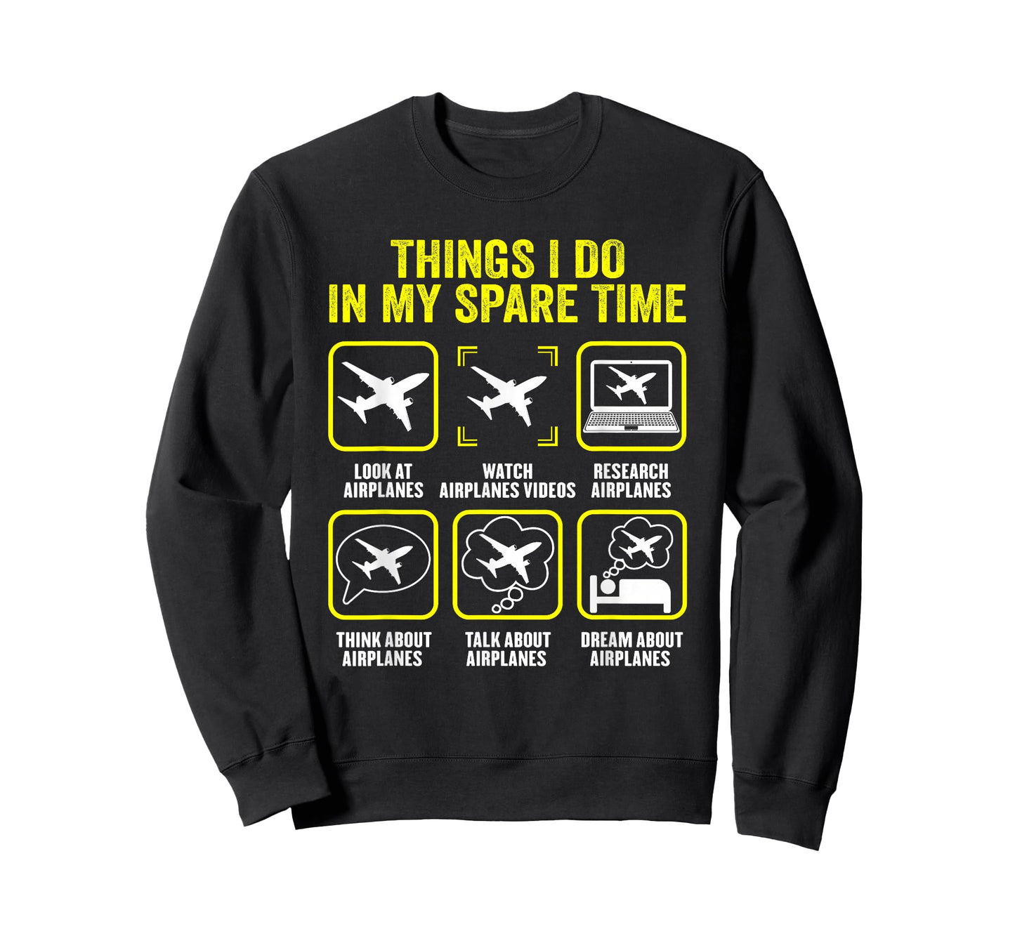 Things I Do in My Spare Time Airplanes Aviation Pilot T-Shirt
