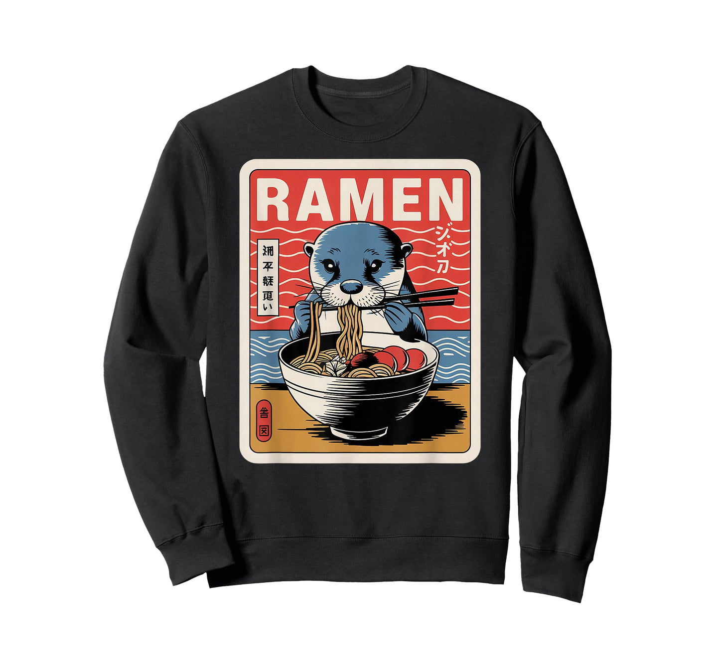 Anime Otter Manga Kawaii Otaku Neko Japanese Ramen Otter T-Shirt