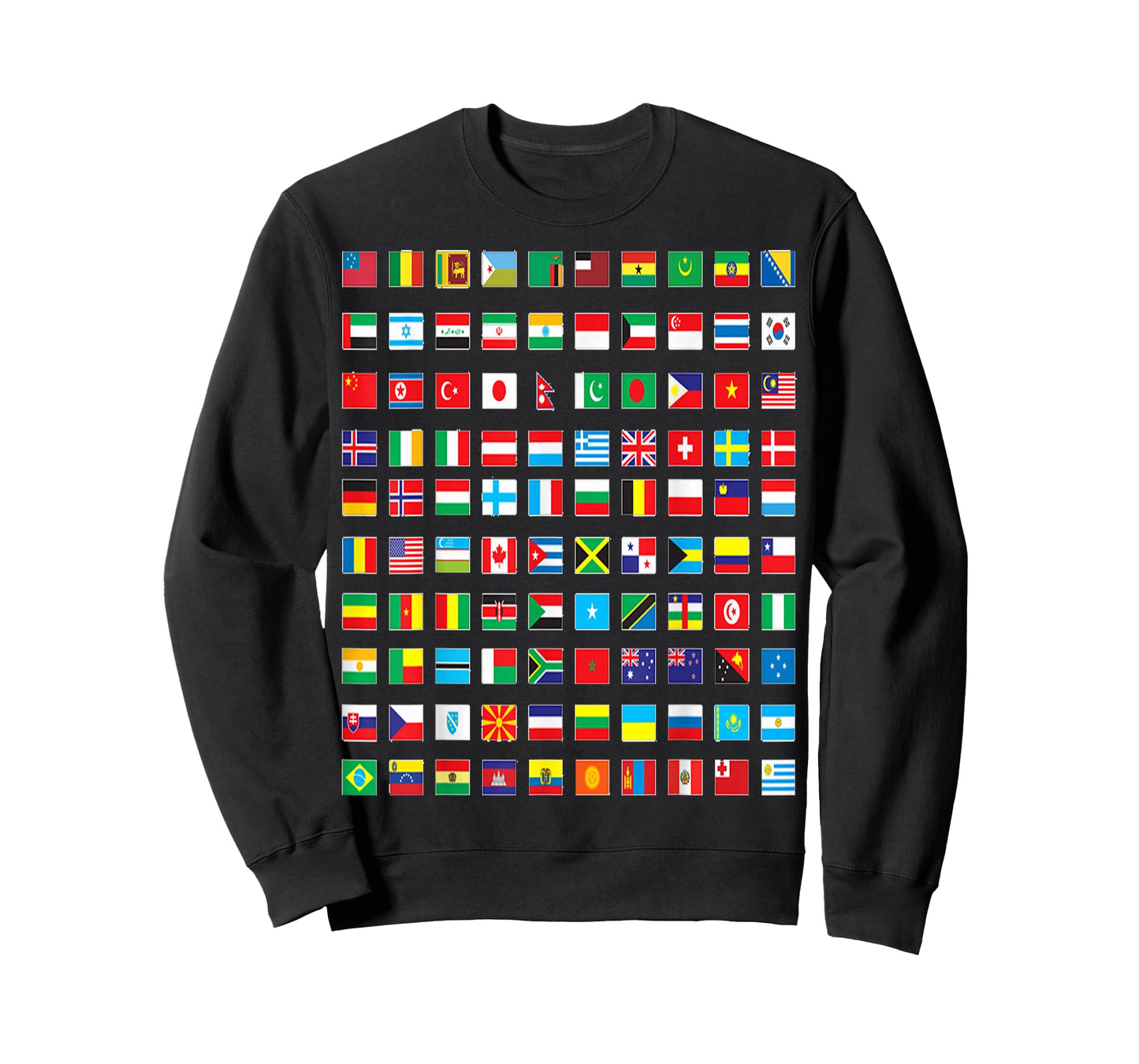 International world flags and world map for children T-Shirt
